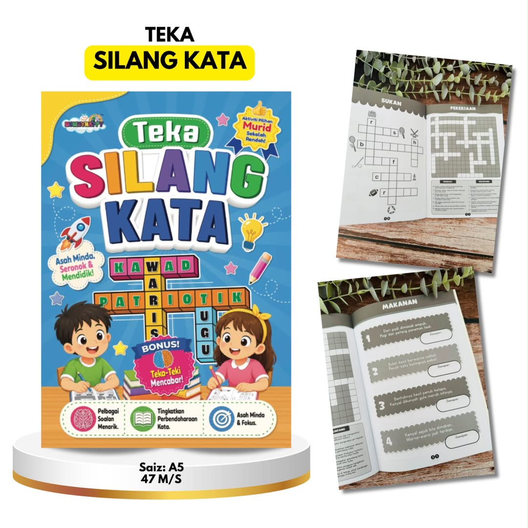 Buku Teka Silang Kata Mommy Happy