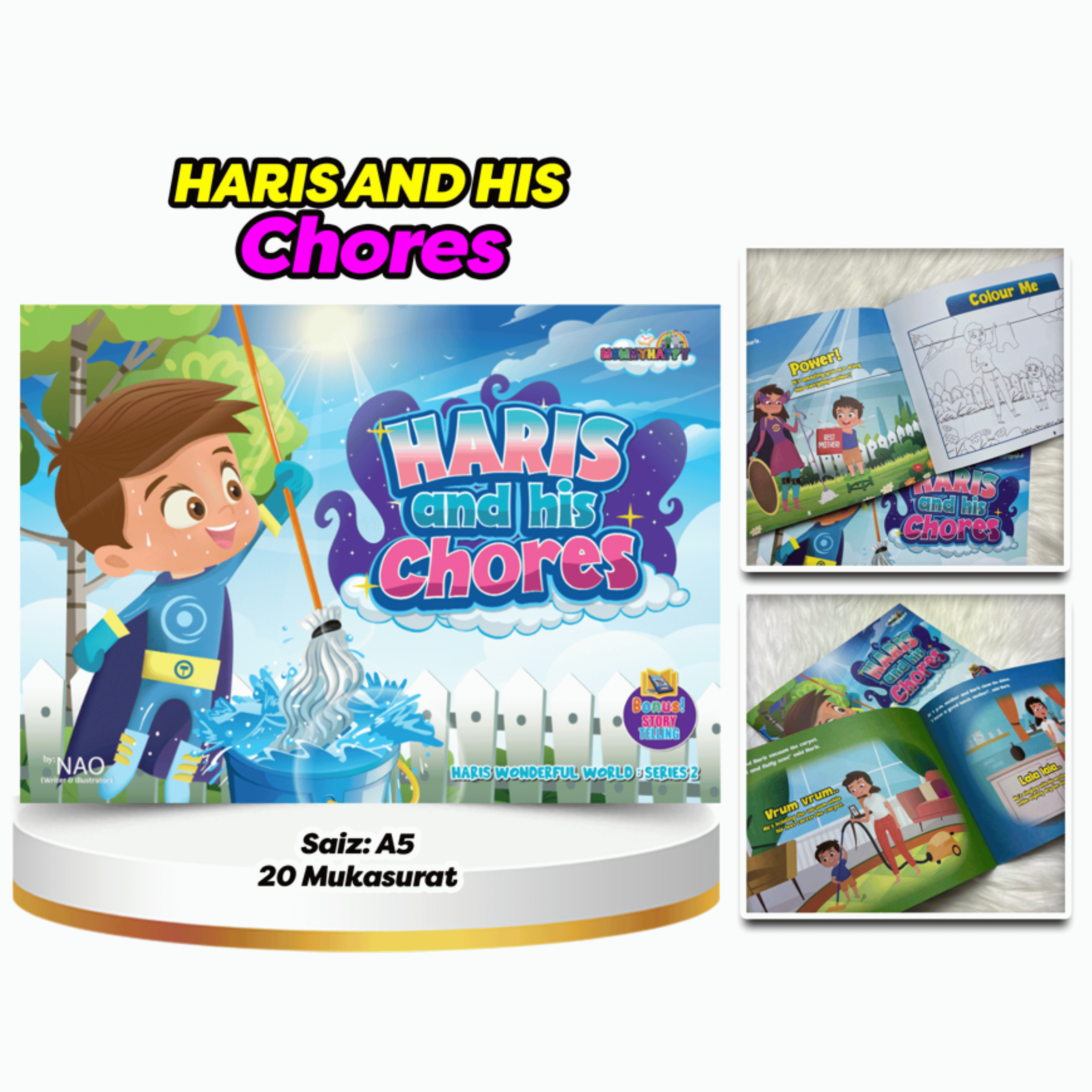 Book Haris And His  Chores - Story Book & Activity