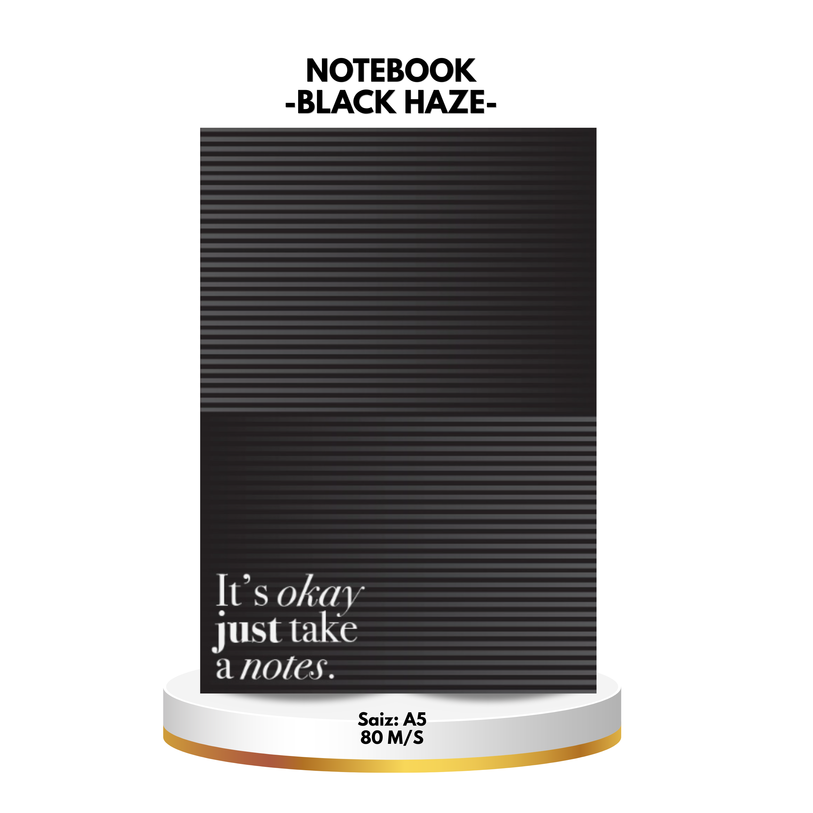 Notebook - Black Haze