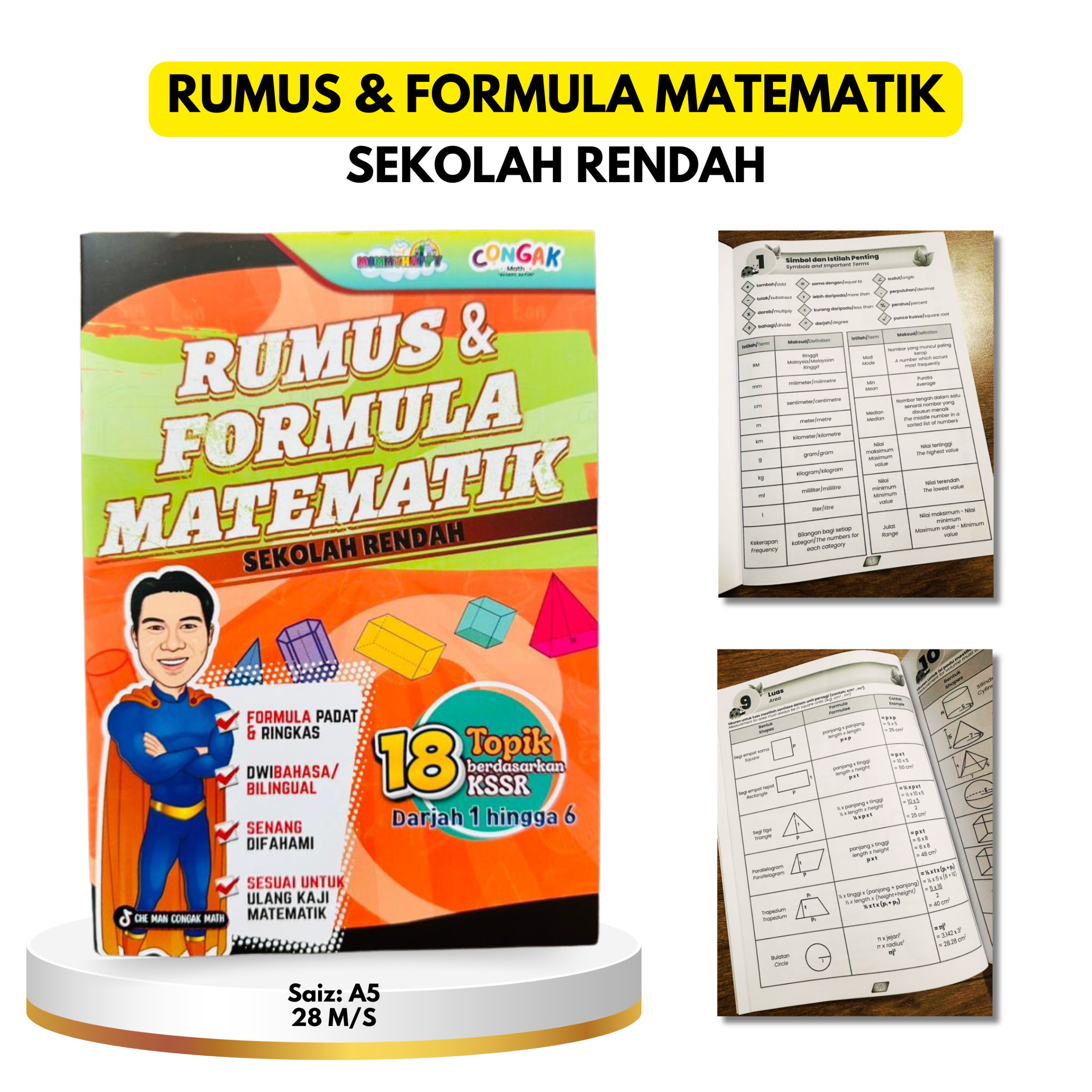 Buku Rumus & Formula Matematik - Sekolah Rendah
