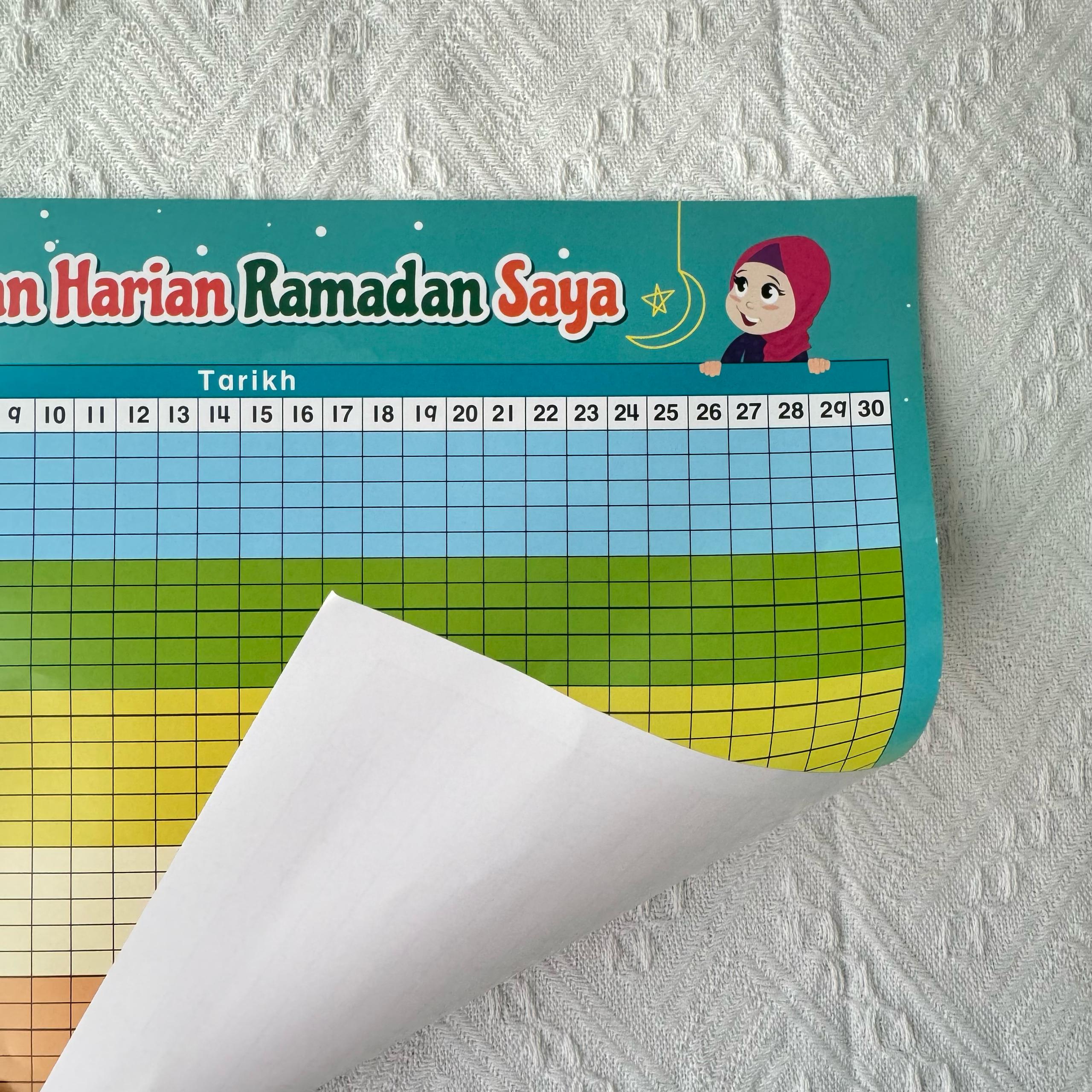 Jadual Puasa Bersaiz A3 (10 Pcs)