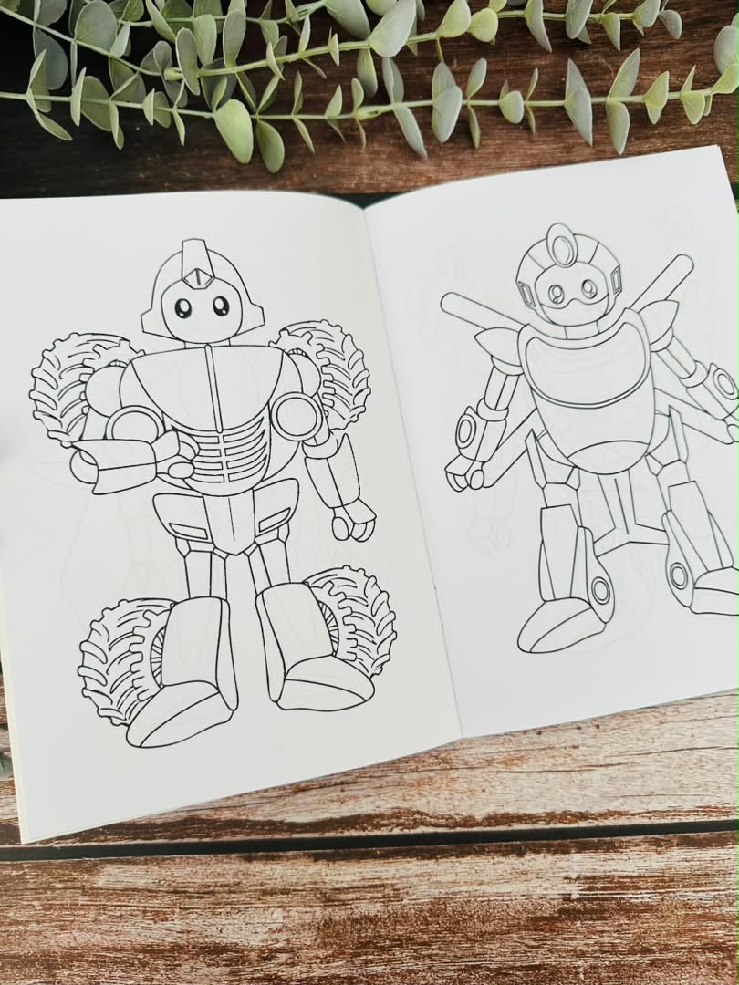Buku Mewarna Robotku My Hero