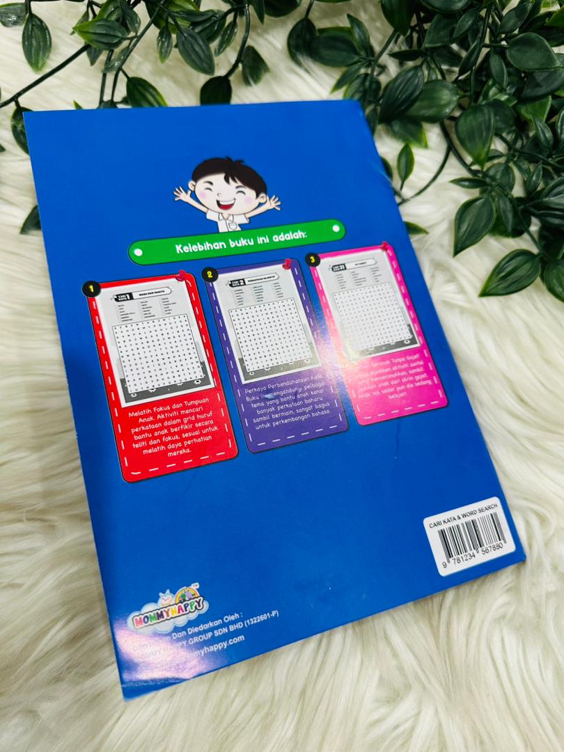Buku Cari Kata Word Search Mommy Happy