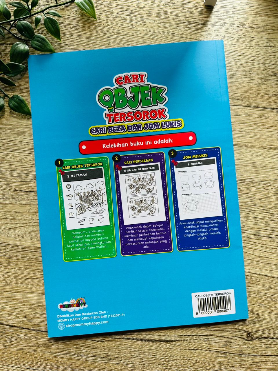 Buku Cari Objek Tersorok,Cari Beza Dan Jom Lukis