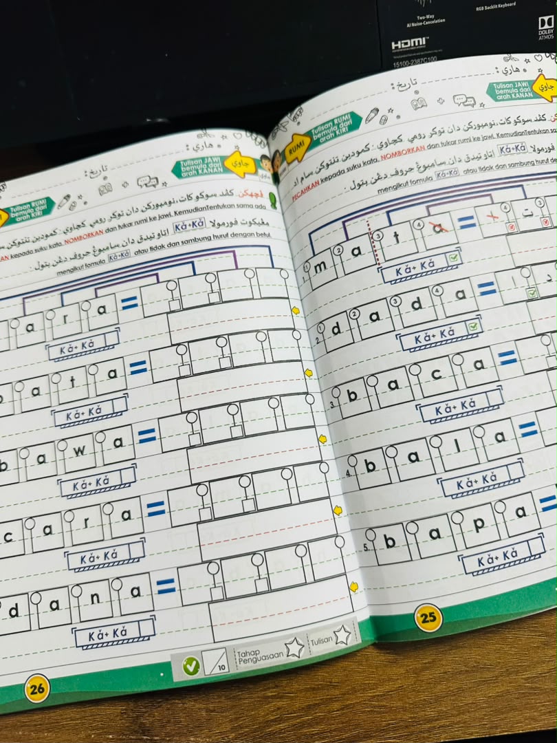 Buku Kem Cemerlang Jawi Jilid 2 + Kad Didik Jawi (Purple)