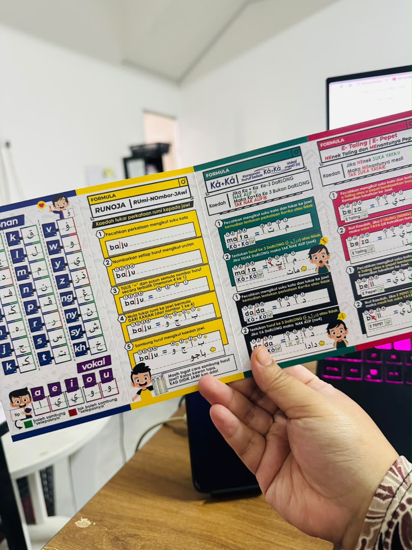 Buku Kem Cemerlang Jawi Jilid 2 + Kad Didik Jawi (Purple)