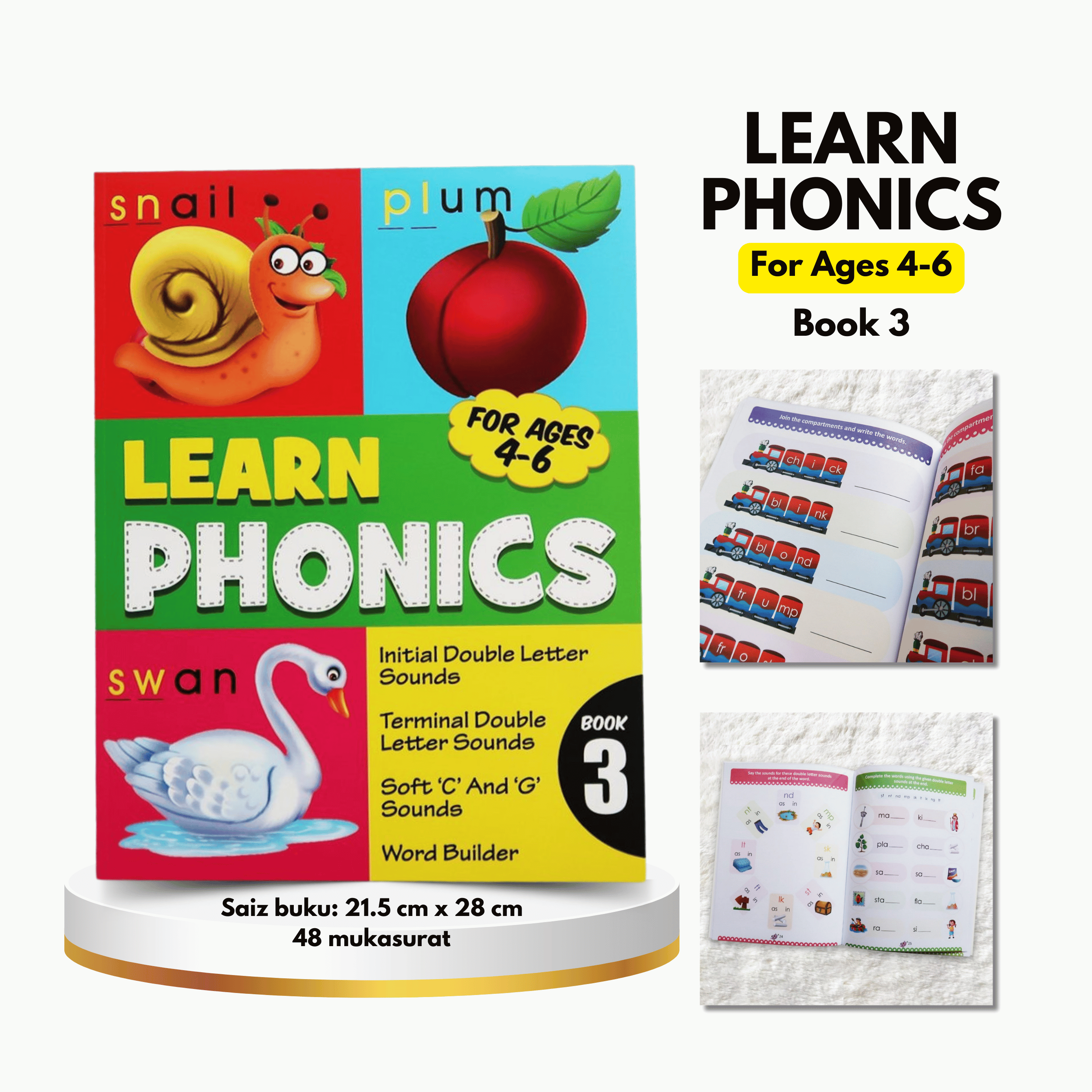 Buku Learn Phonics - Book 3 (lelong)