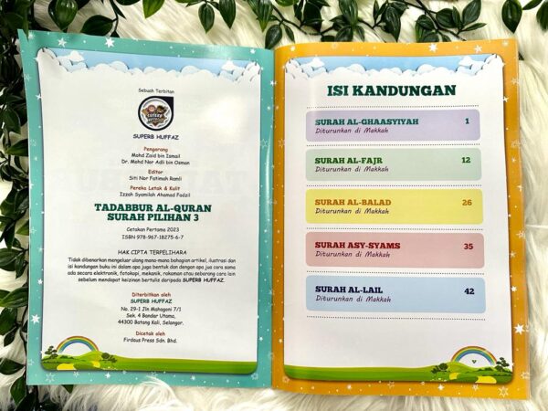 Buku Tadabbur Surah Pilihan Superb Huffaz Siri 3 (Turquoise)
