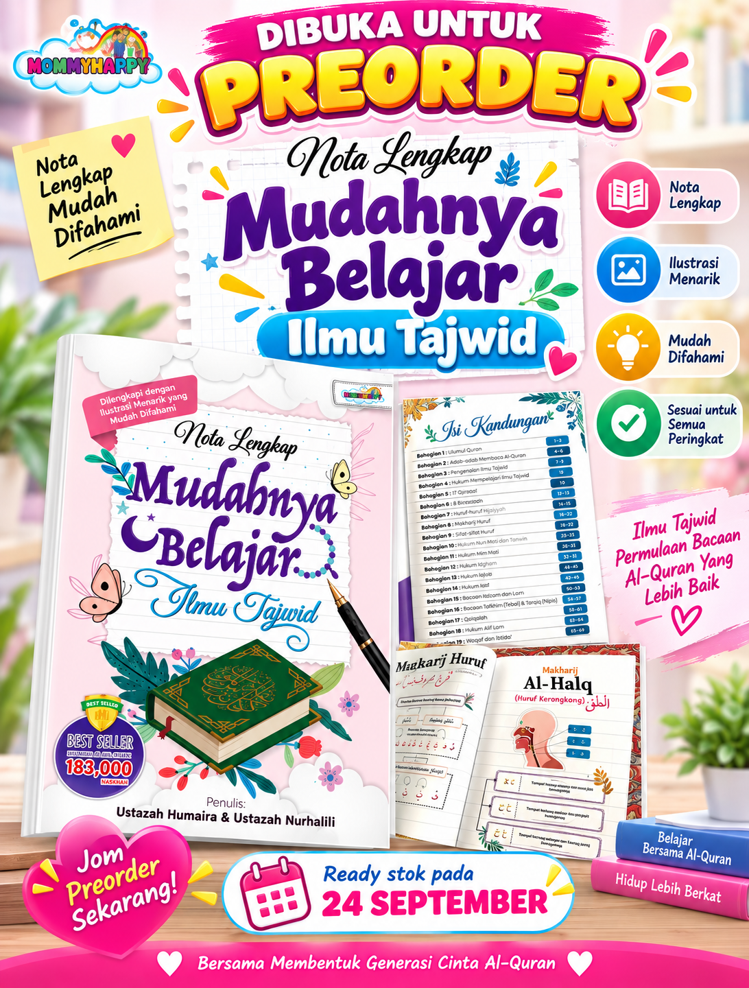 Buku Nota Lengkap Mudahnya Belajar Ilmu Tajwid