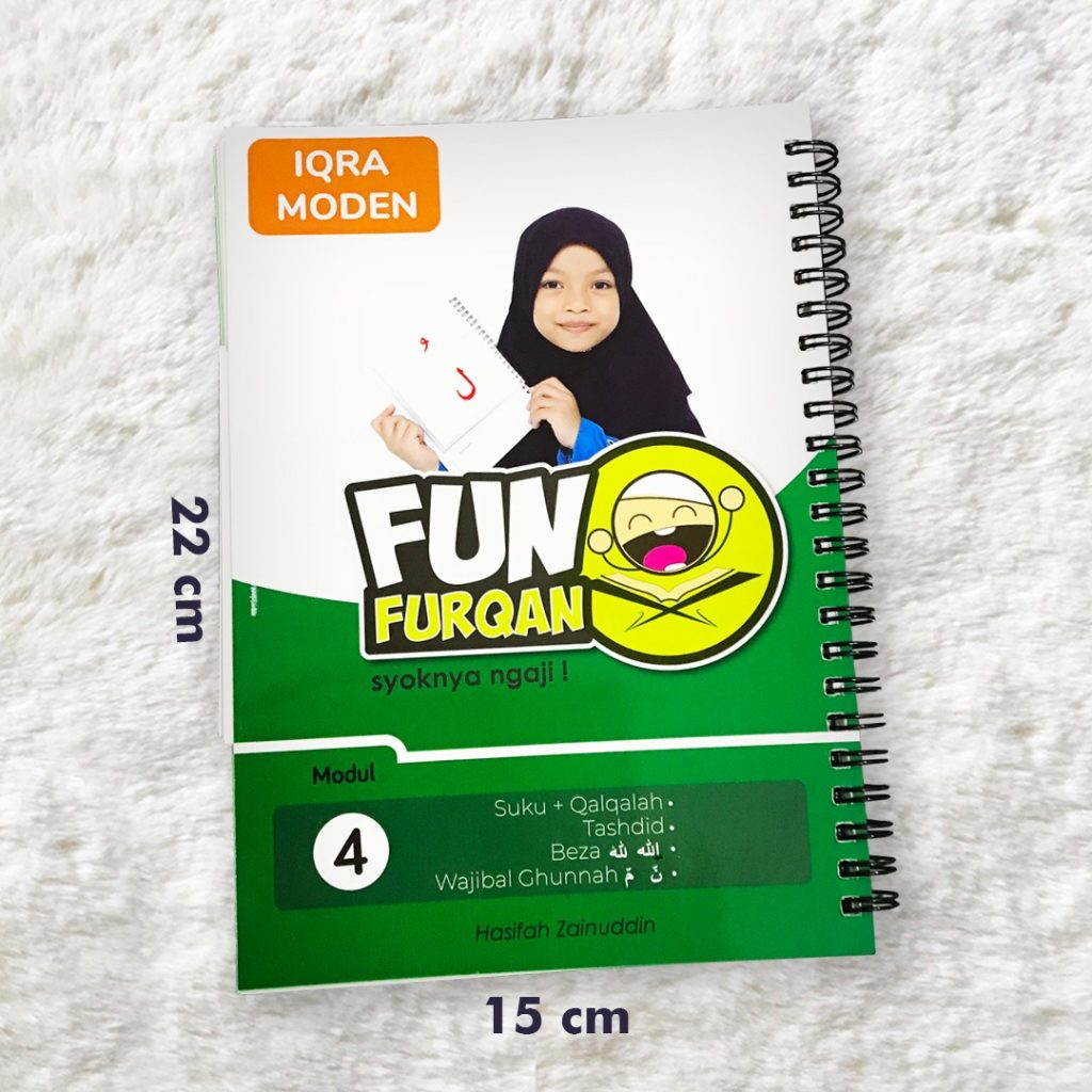 Buku Fun furqan modul 4 (Tanda mati , syaddah & tajwid) (lelong)