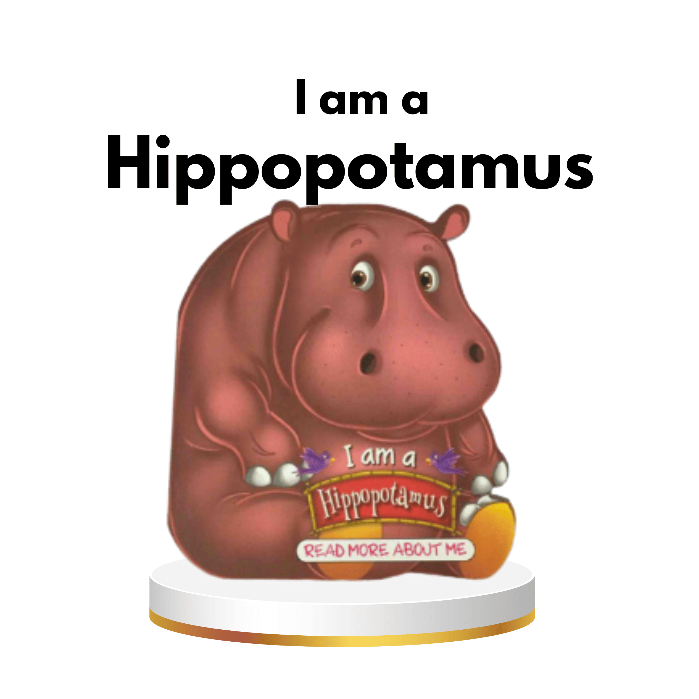Buku I Am a Hippopotamus : Animal Story Book