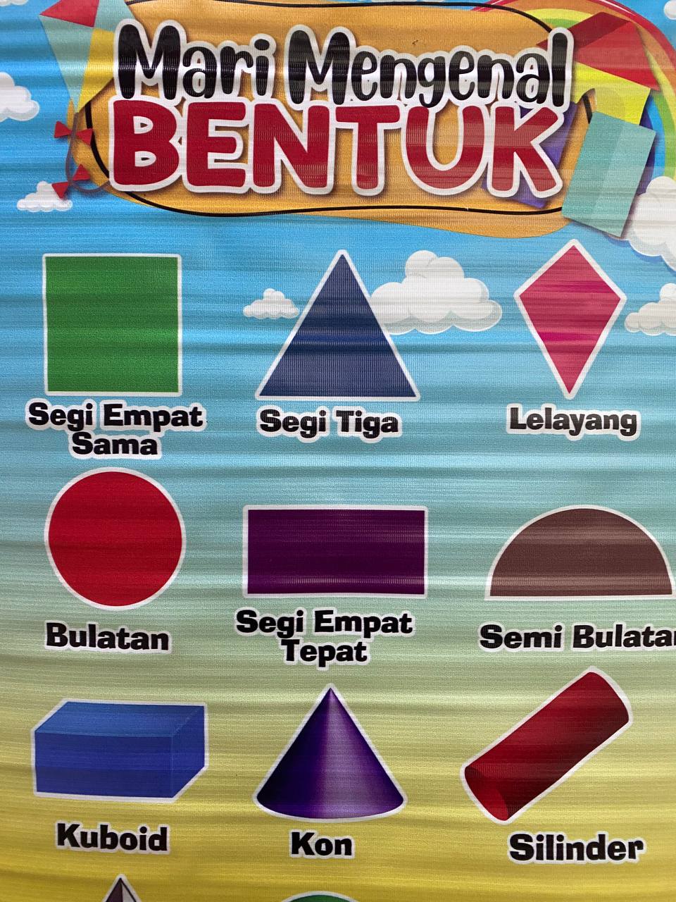 Bunting Mari Mengenal Bentuk