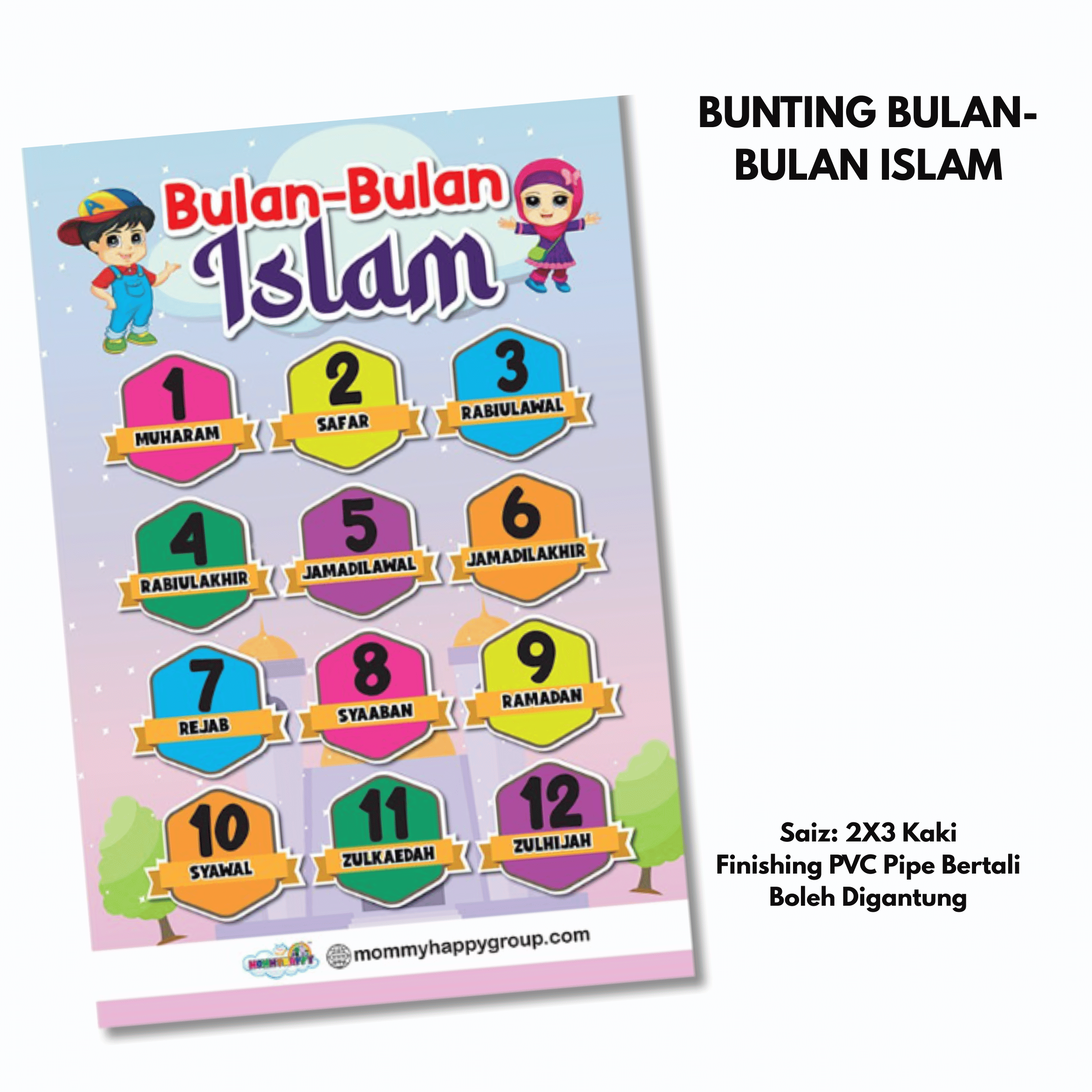 Bunting Bulan-Bulan Islam