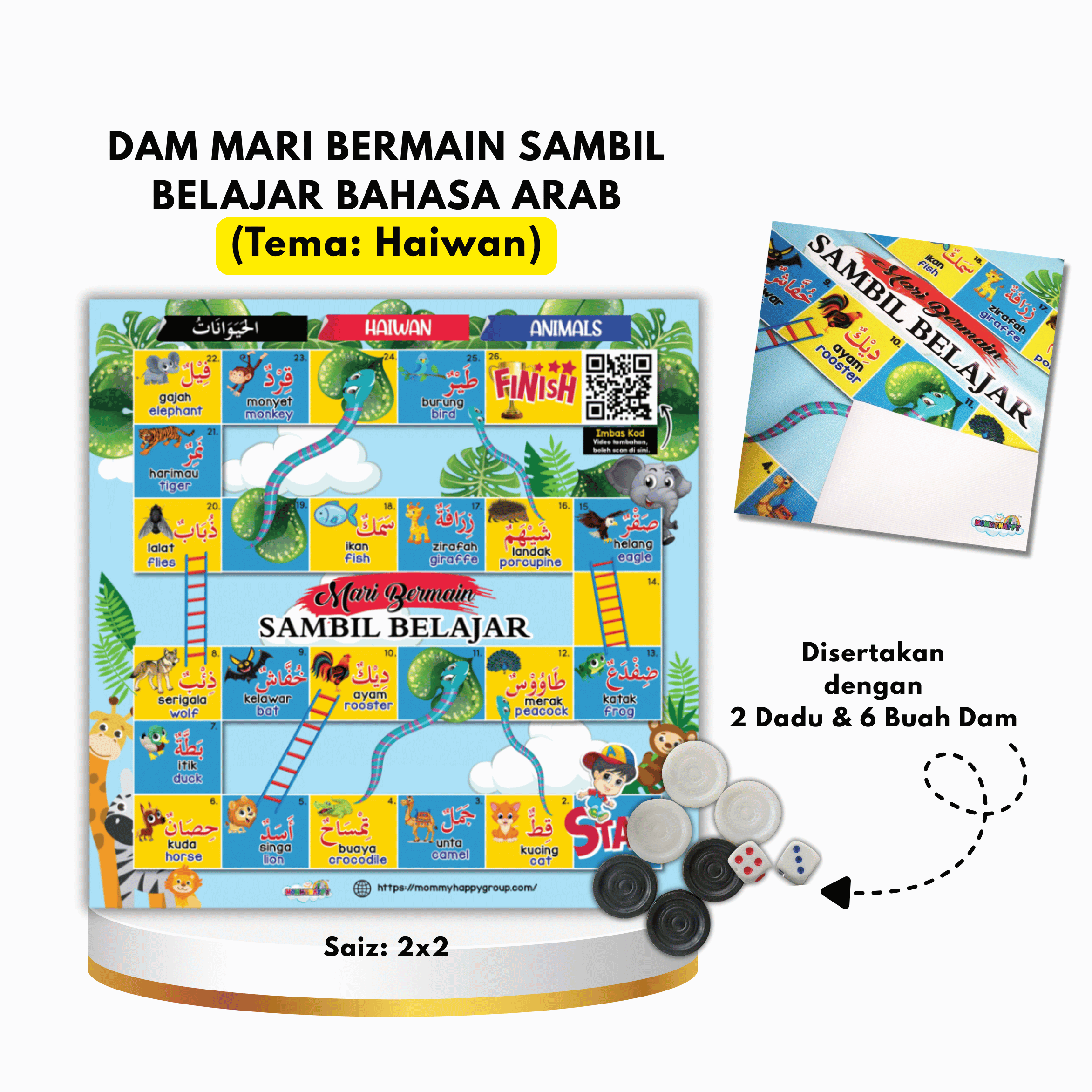 Dam Mari Bermain Sambil Belajar Bahasa  Arab Tema Haiwan