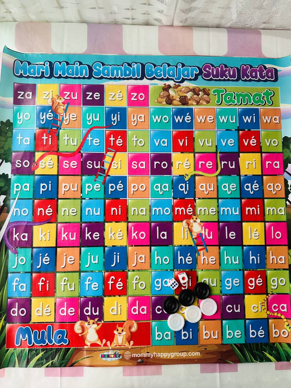 Dam Mari Main Sambil Belajar Suku Kata (TUPAI)