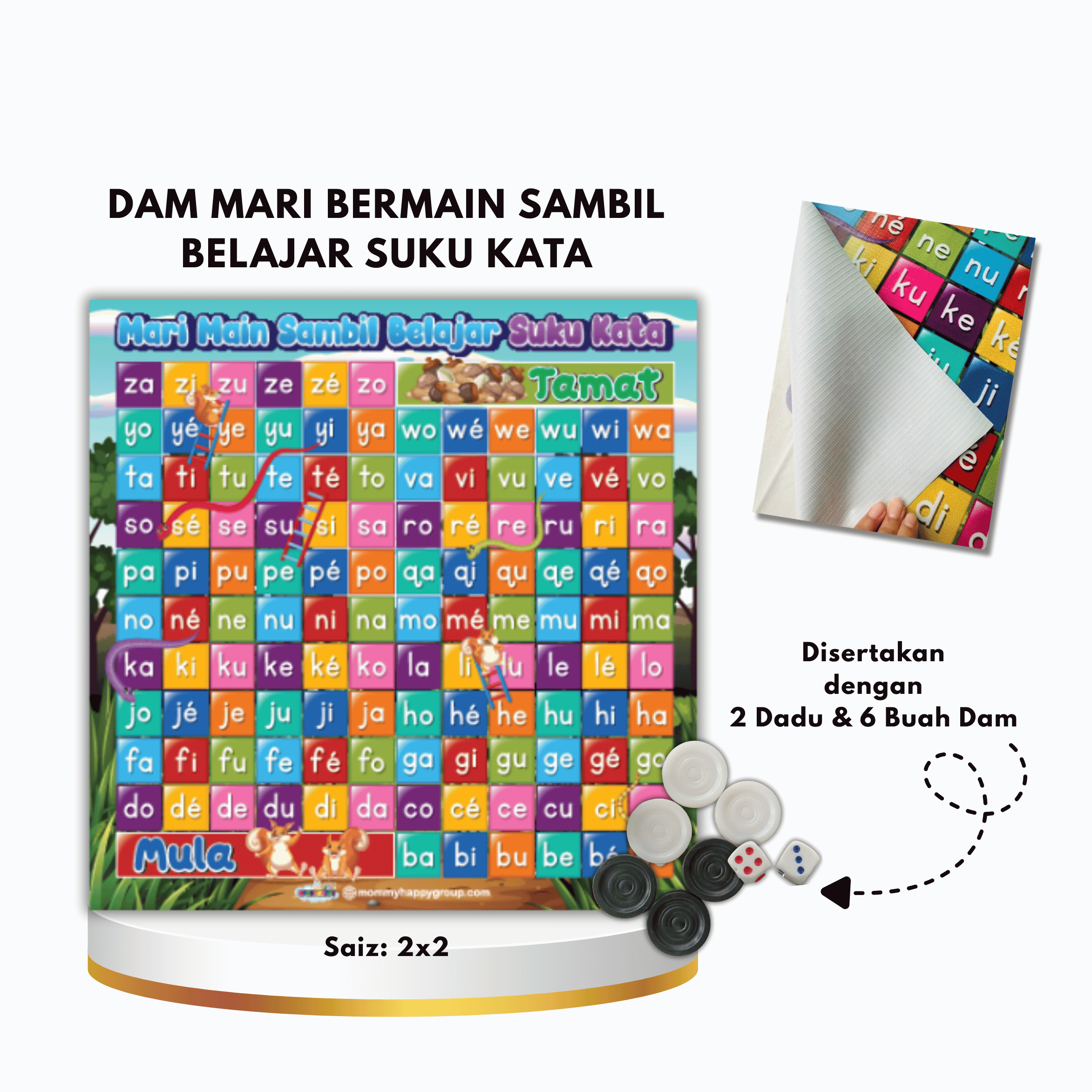Dam Mari Main Sambil Belajar Suku Kata (TUPAI)