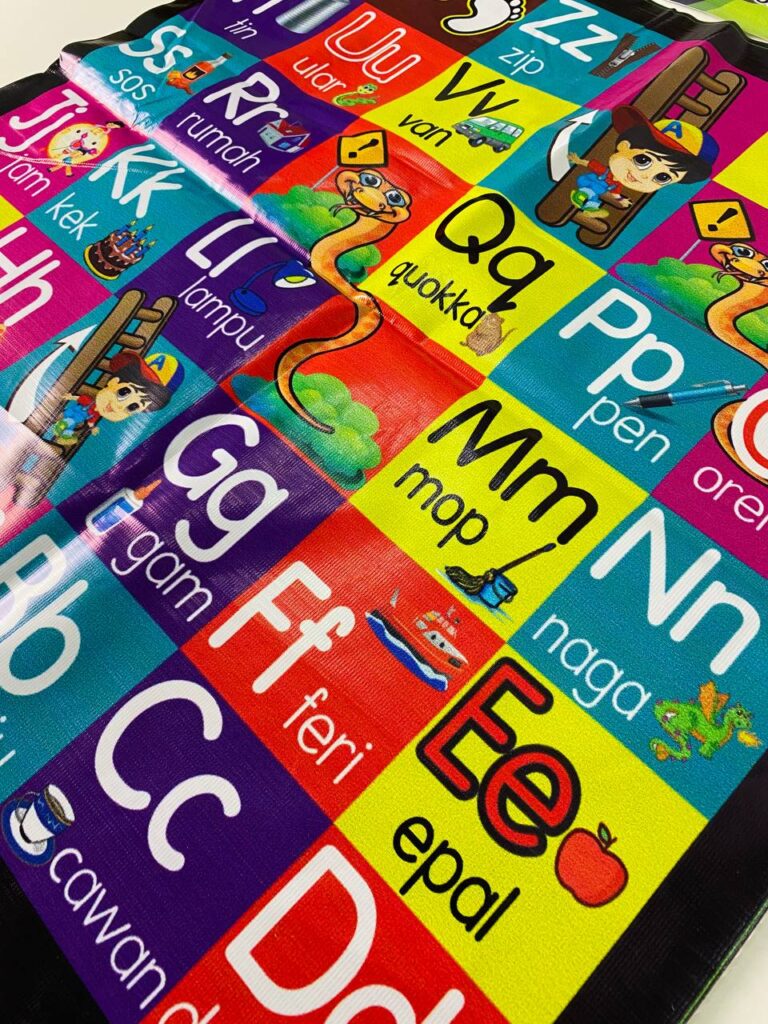 Dam ABC Bahasa Melayu - Saiz Kecil (2x2)