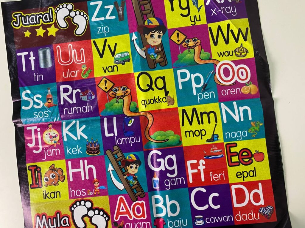Dam ABC Bahasa Melayu - Saiz Kecil (2x2)