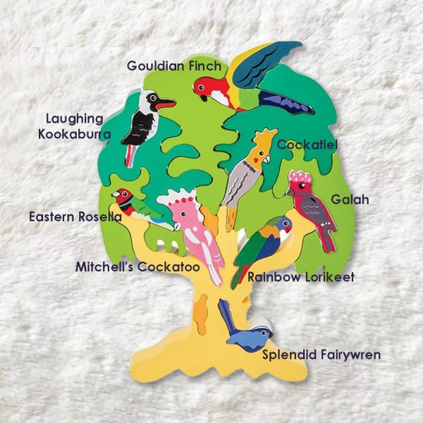 Bird Tree Puzzle Diy Blocks
