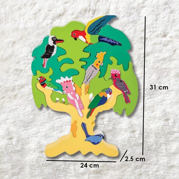 Bird Tree Puzzle Diy Blocks