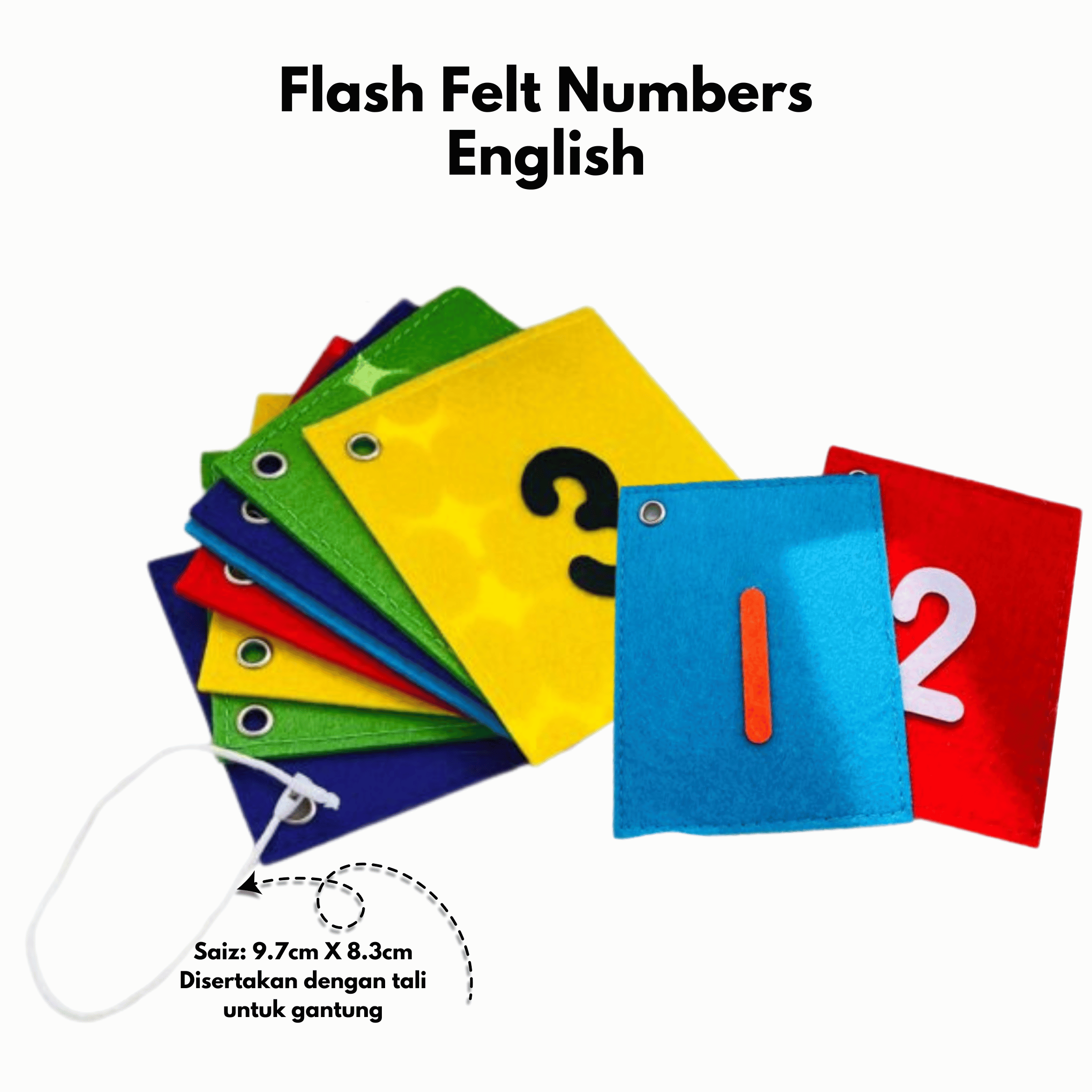 Flash Felt Numbers English