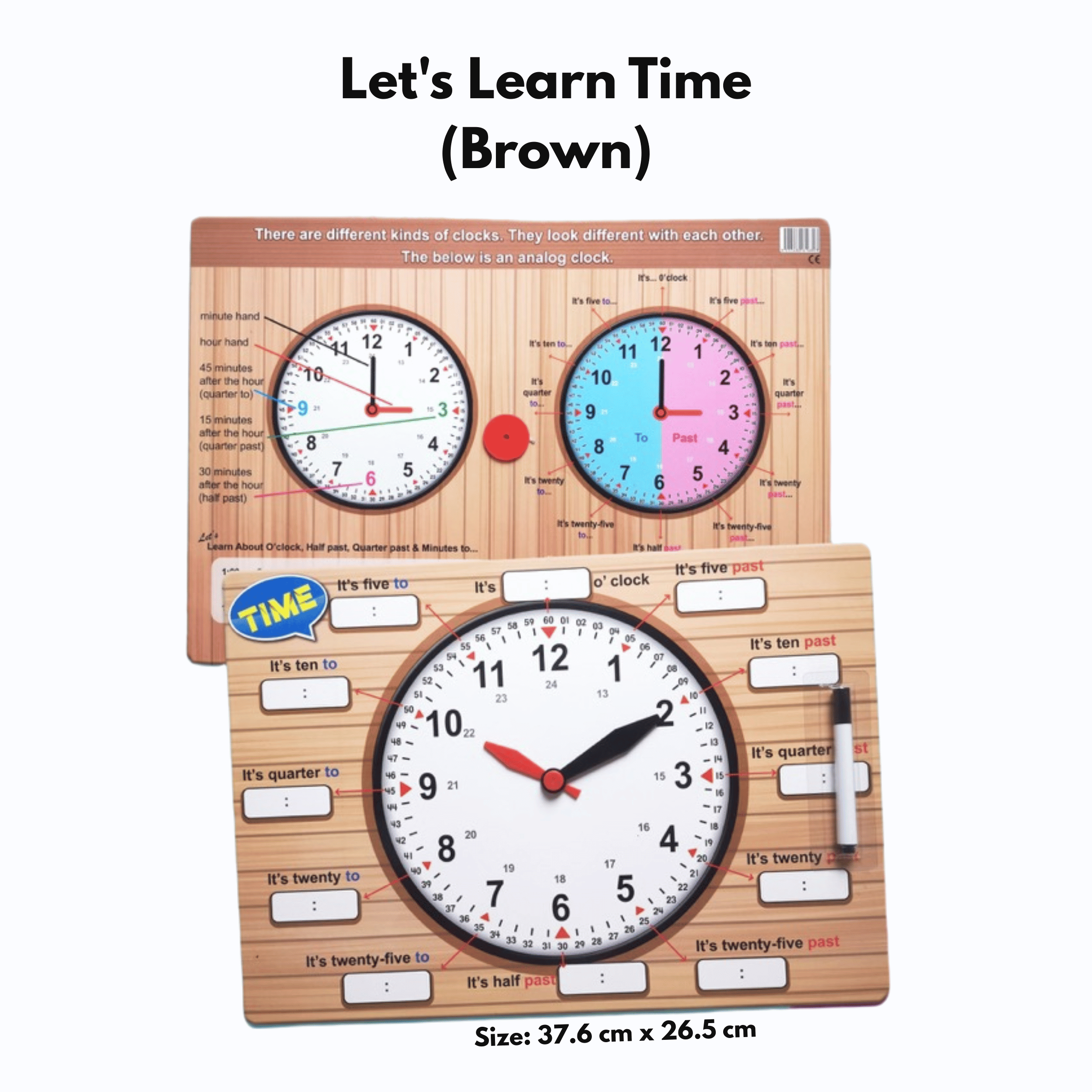 Let's Learn Time (Brown)