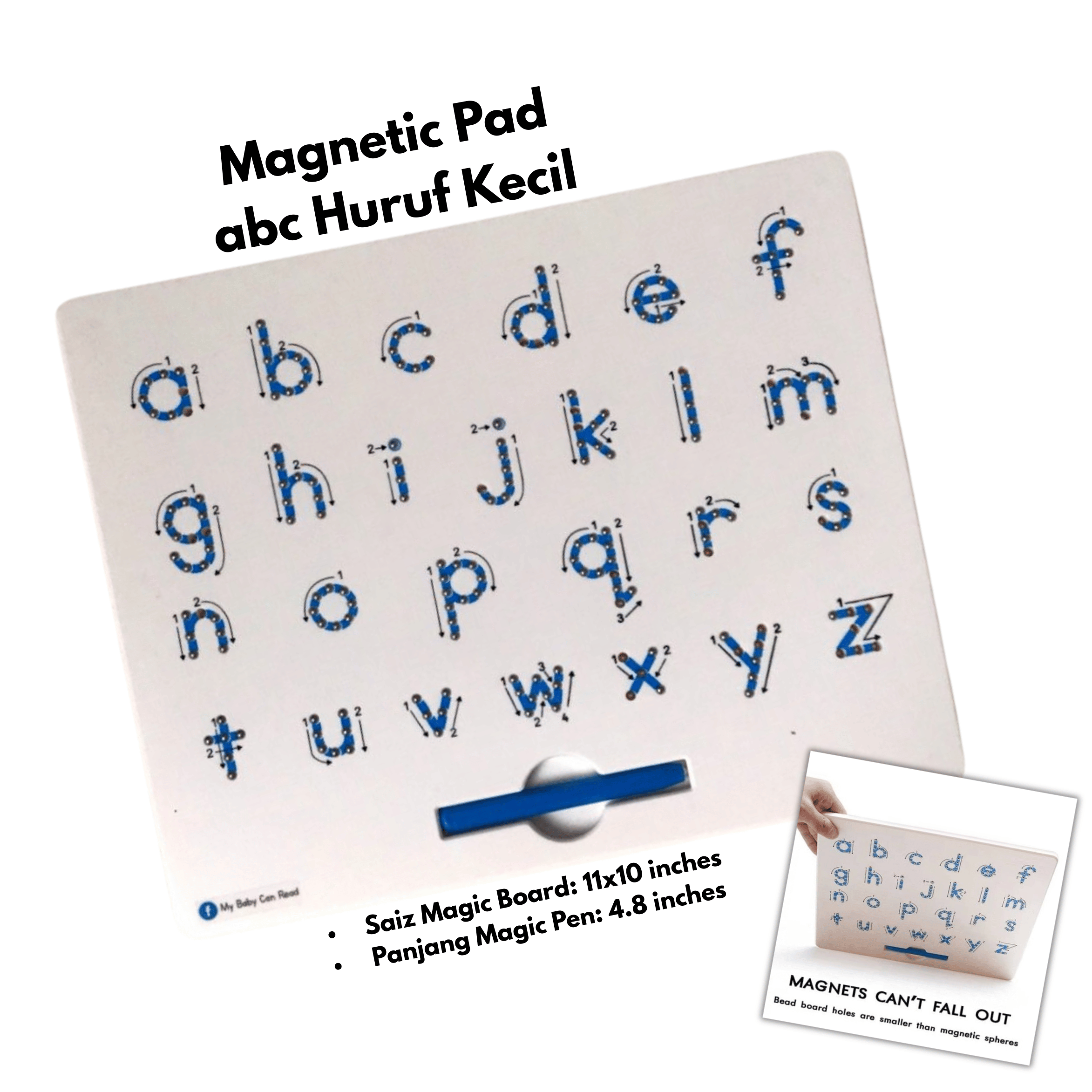 Magnetic Pad abc Huruf Kecil