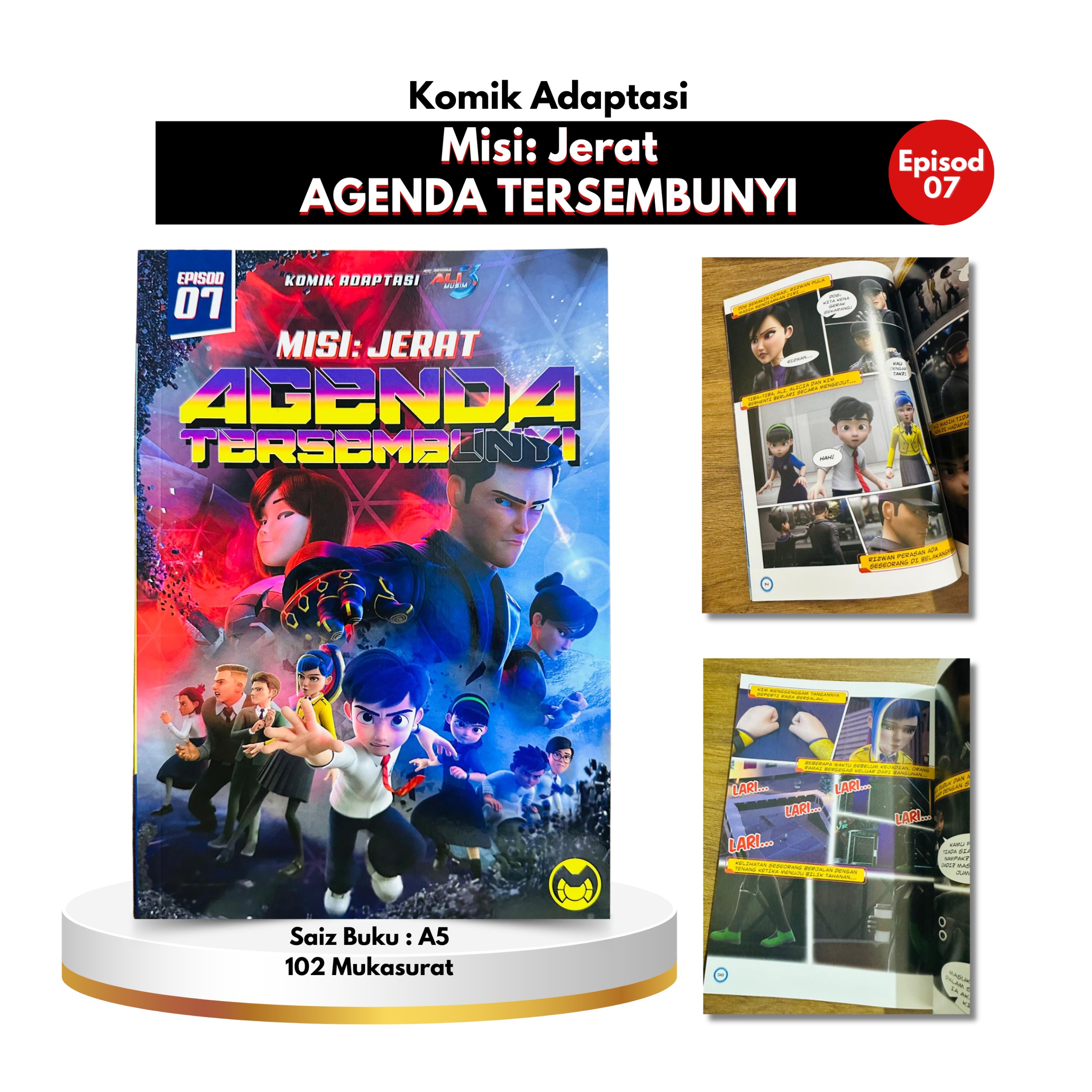 Komik Ejen Ali - 07 : MISI : Jerat Agenda Tersembunyi