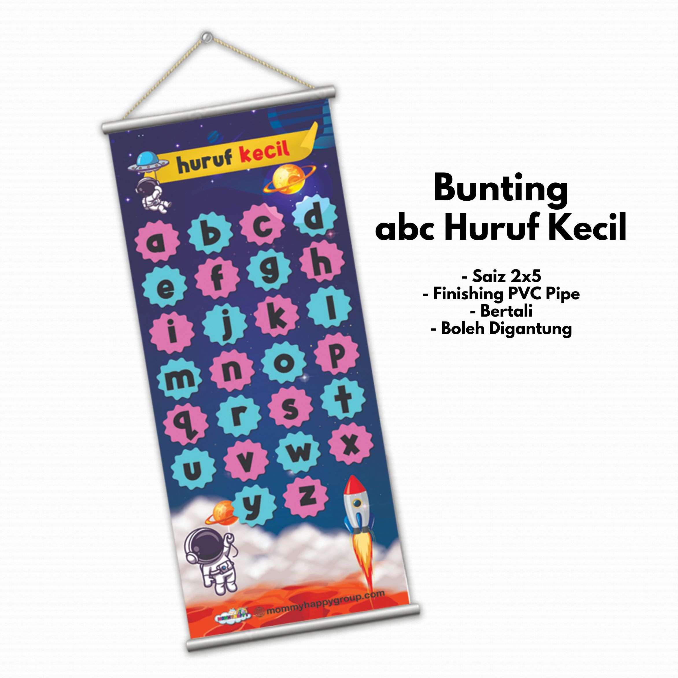 Bunting Abc Huruf Kecil