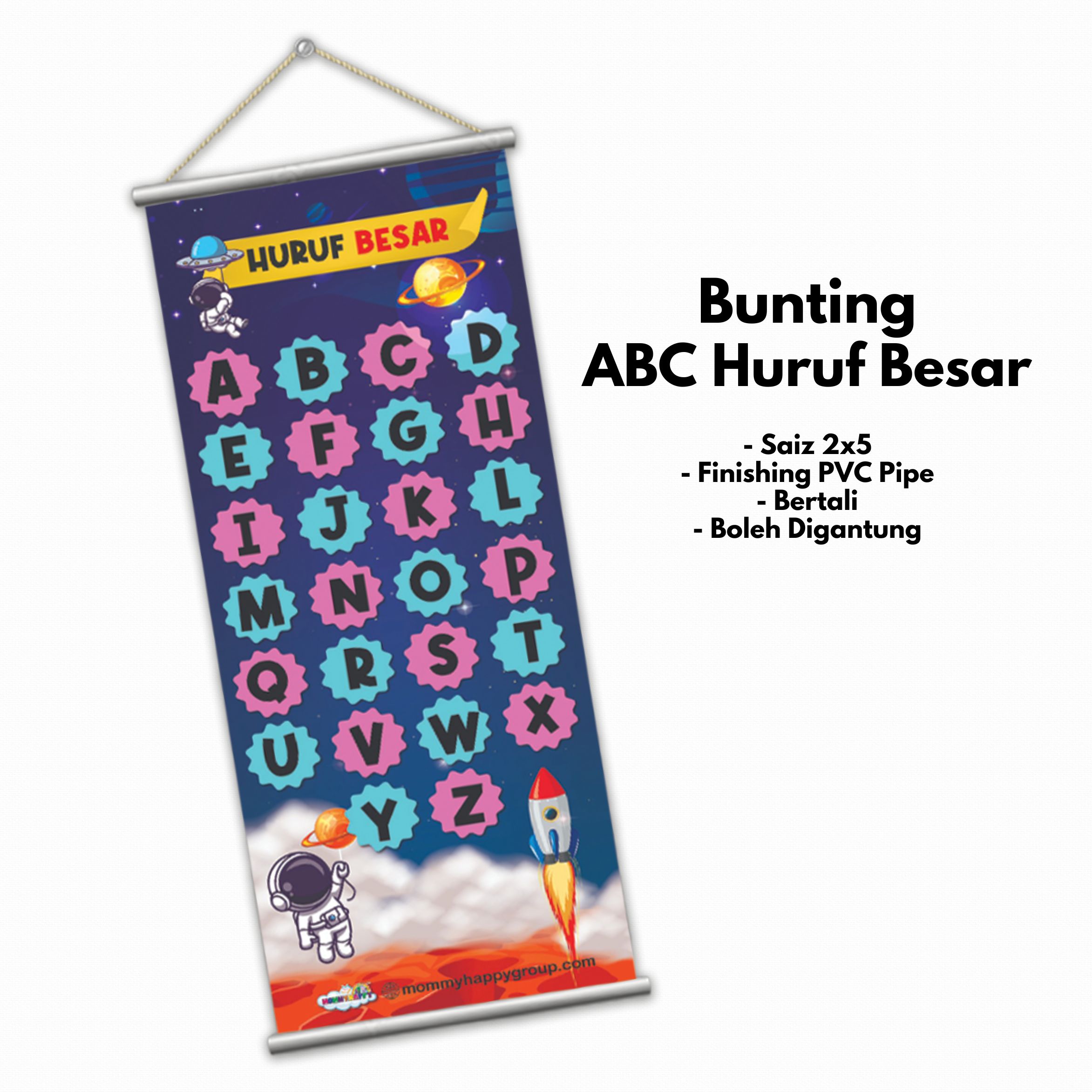 Bunting Abc Huruf Besar