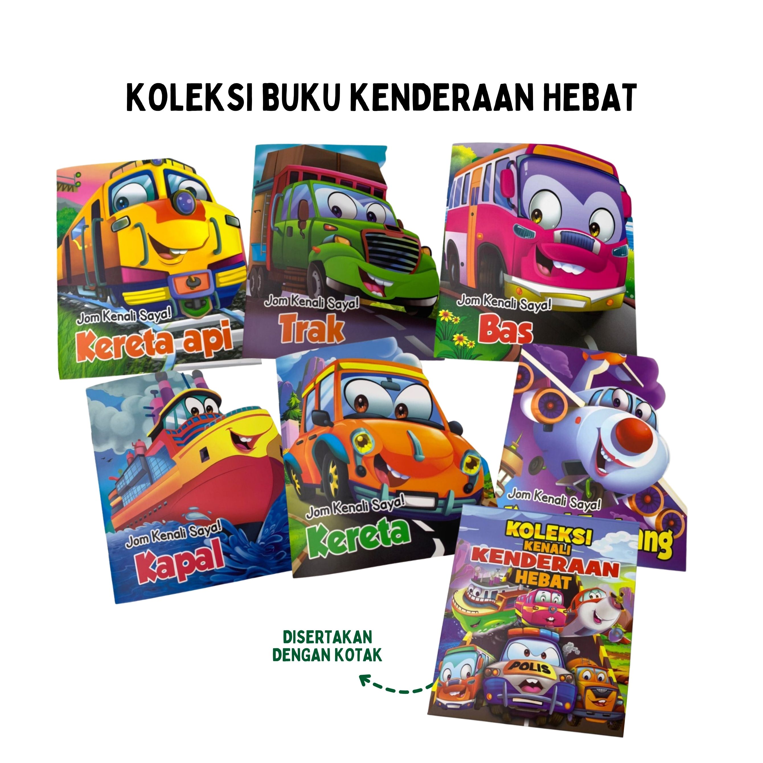 Koleksi Kenali Kenderaan Hebat - 6 Buku (lelong)