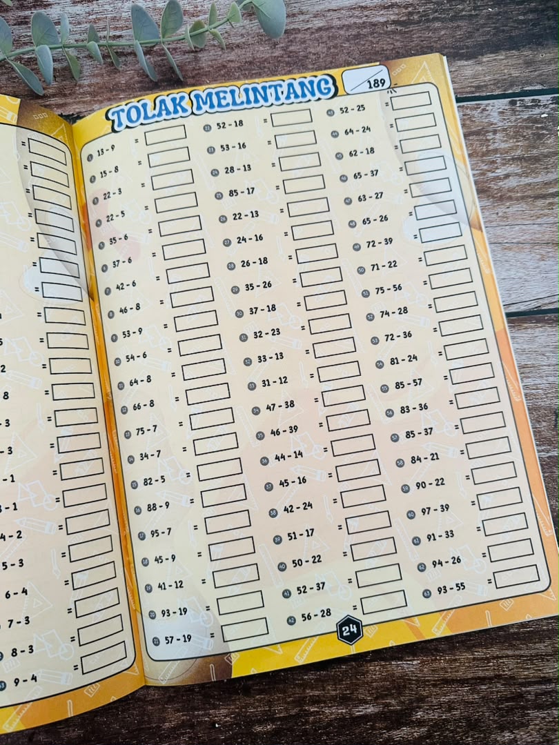 Asas Mengira Sifir, Tambah, Tolak, Darab , Bahagi (LEVEL 1 - Nota & Latihan)