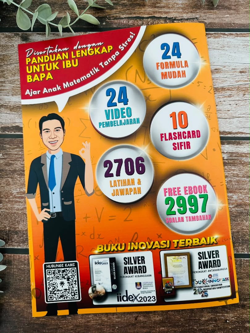 Asas Mengira Sifir, Tambah, Tolak, Darab , Bahagi (LEVEL 1 - Nota & Latihan)