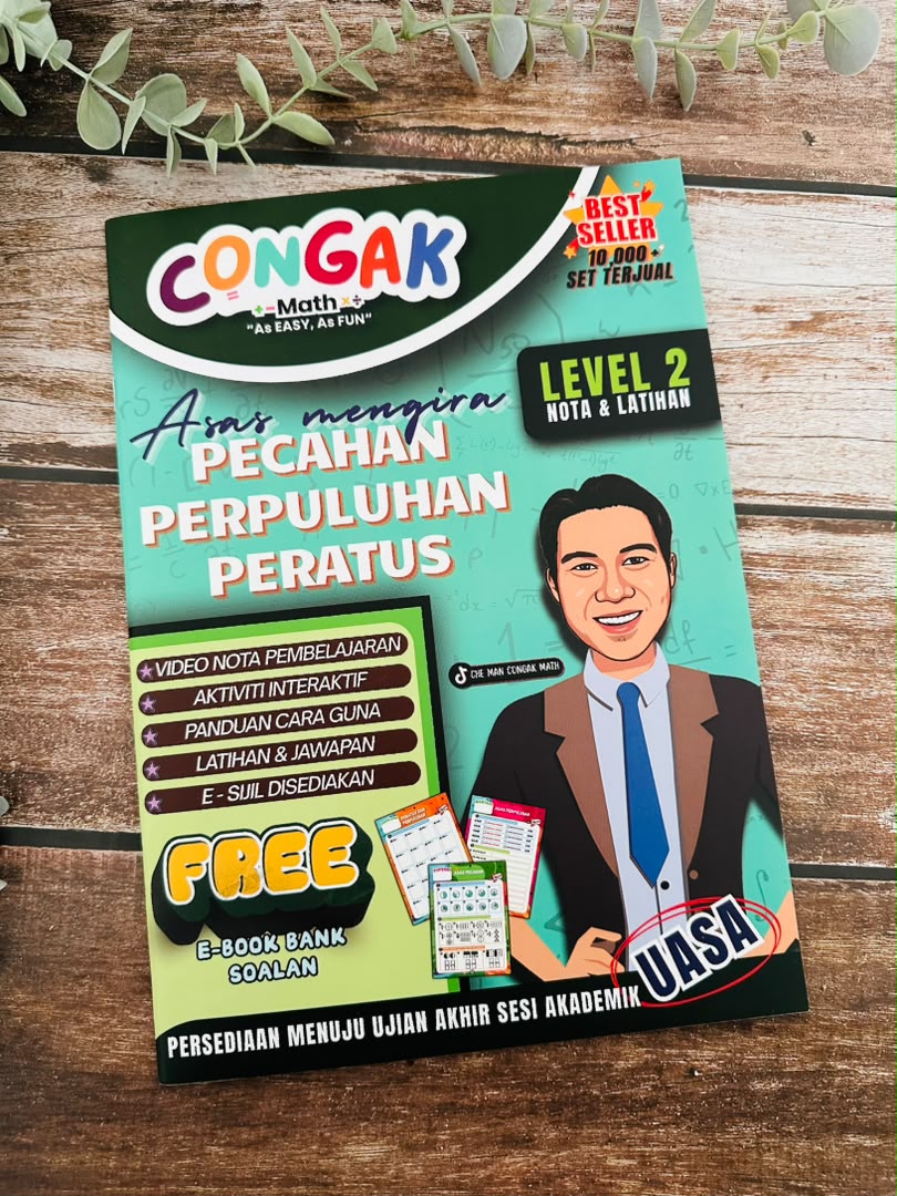 Asas Mengira Pecahan, Perpuluhan, Peratus  (LEVEL 2 - Nota & Latihan)