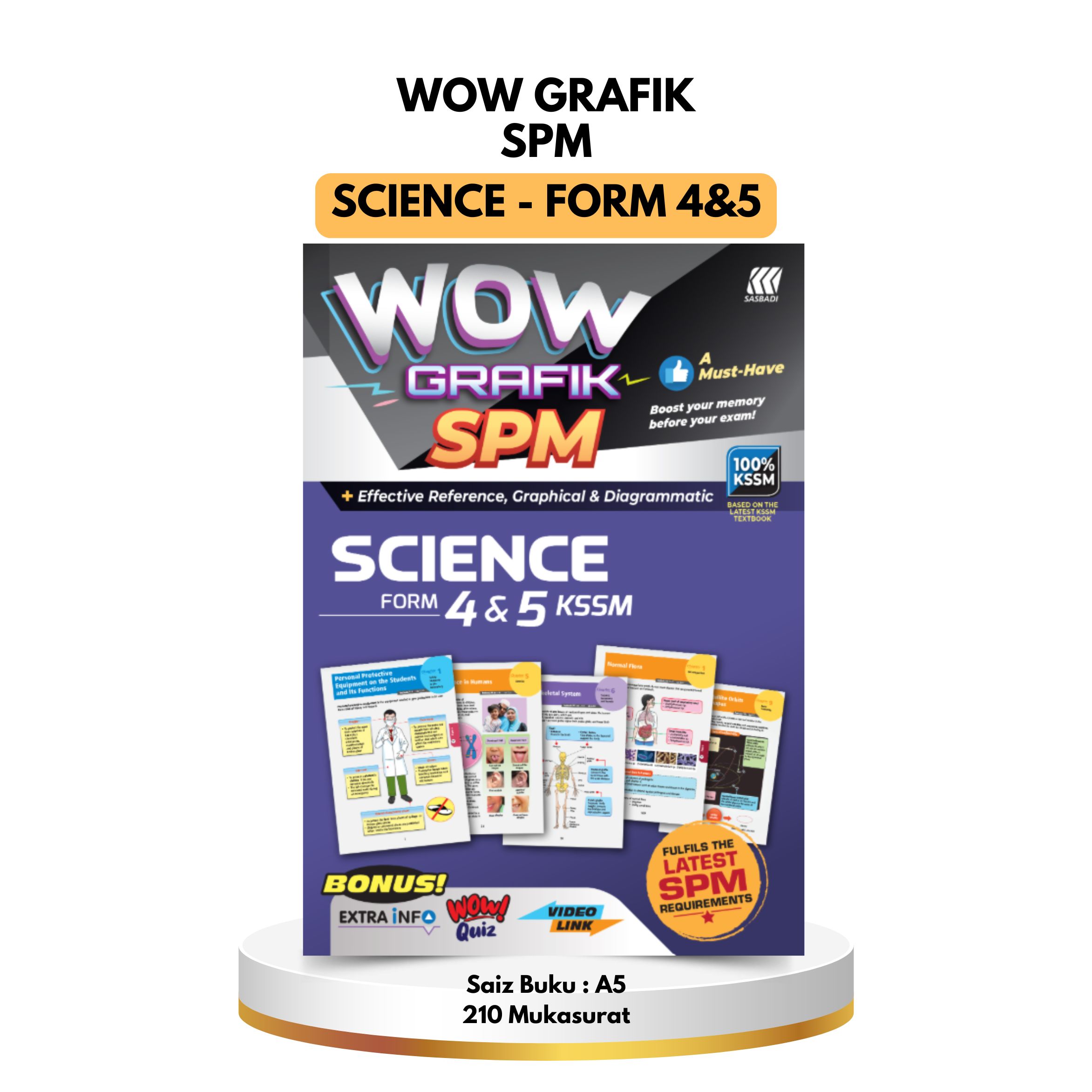 Buku Wow Grafik SPM - Science Form 4 & 5