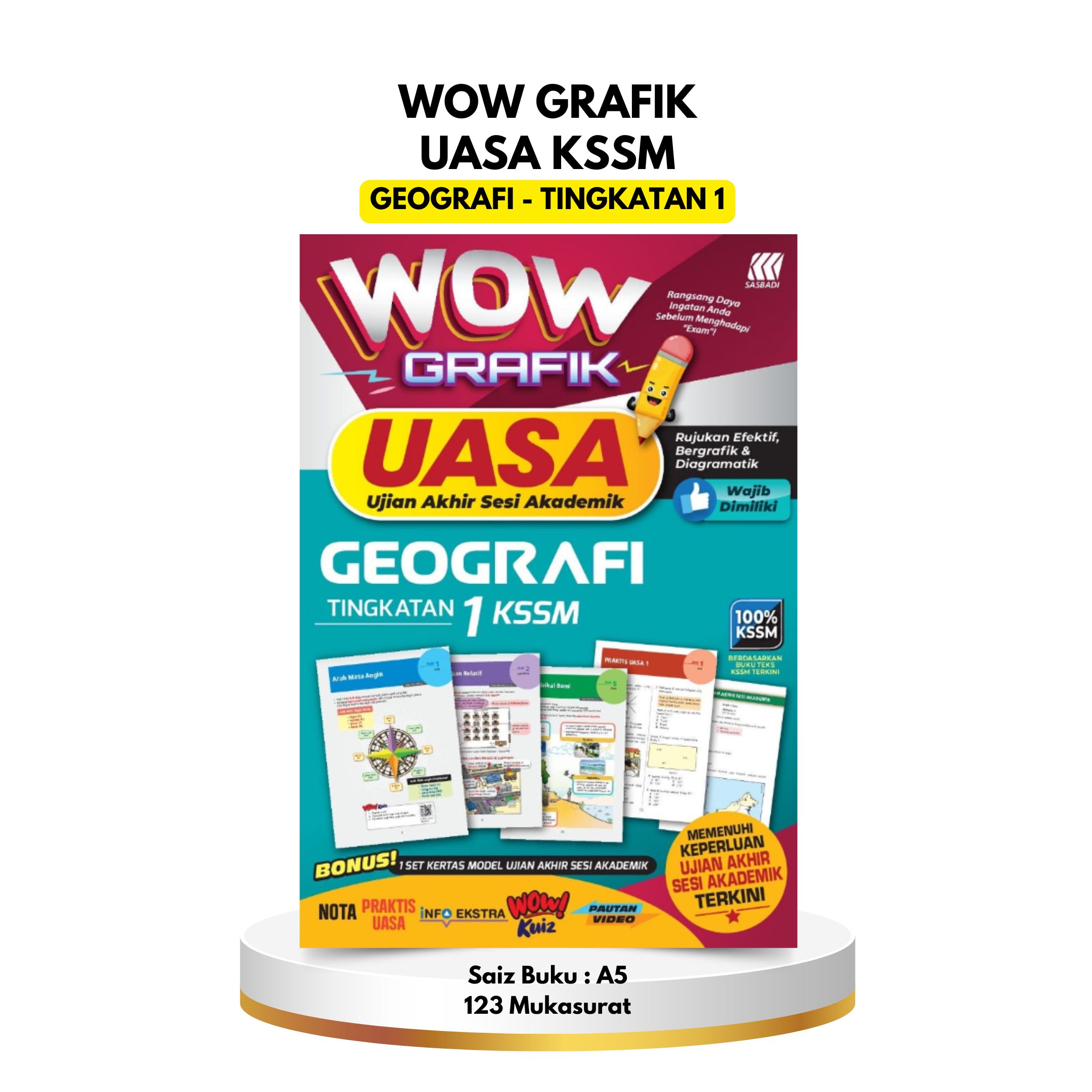Buku Wow Grafik UASA KSSM - Geografi Ting 1