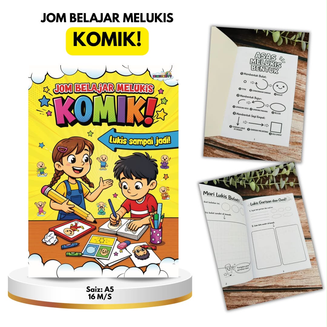 Jom Belajar Melukis Komik (Lukis Sampai Jadi)