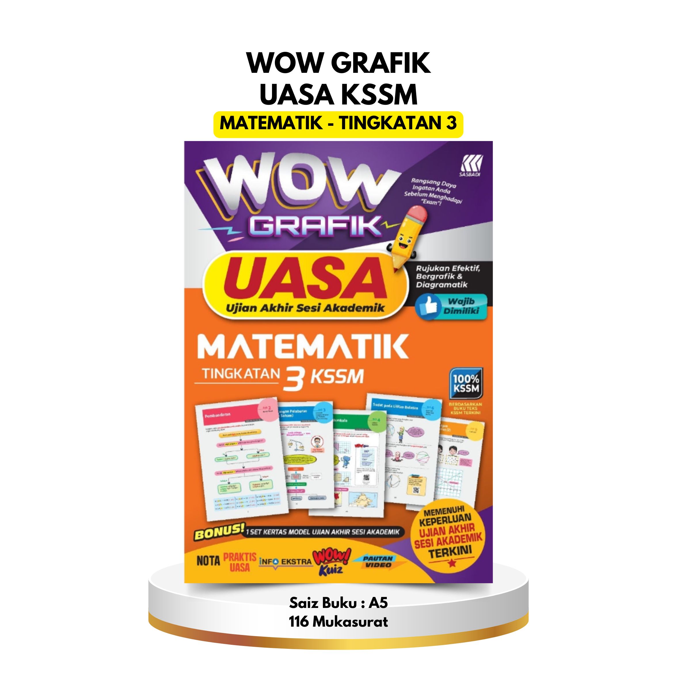 Buku Wow Grafik UASA KSSM - Matematik Ting 3