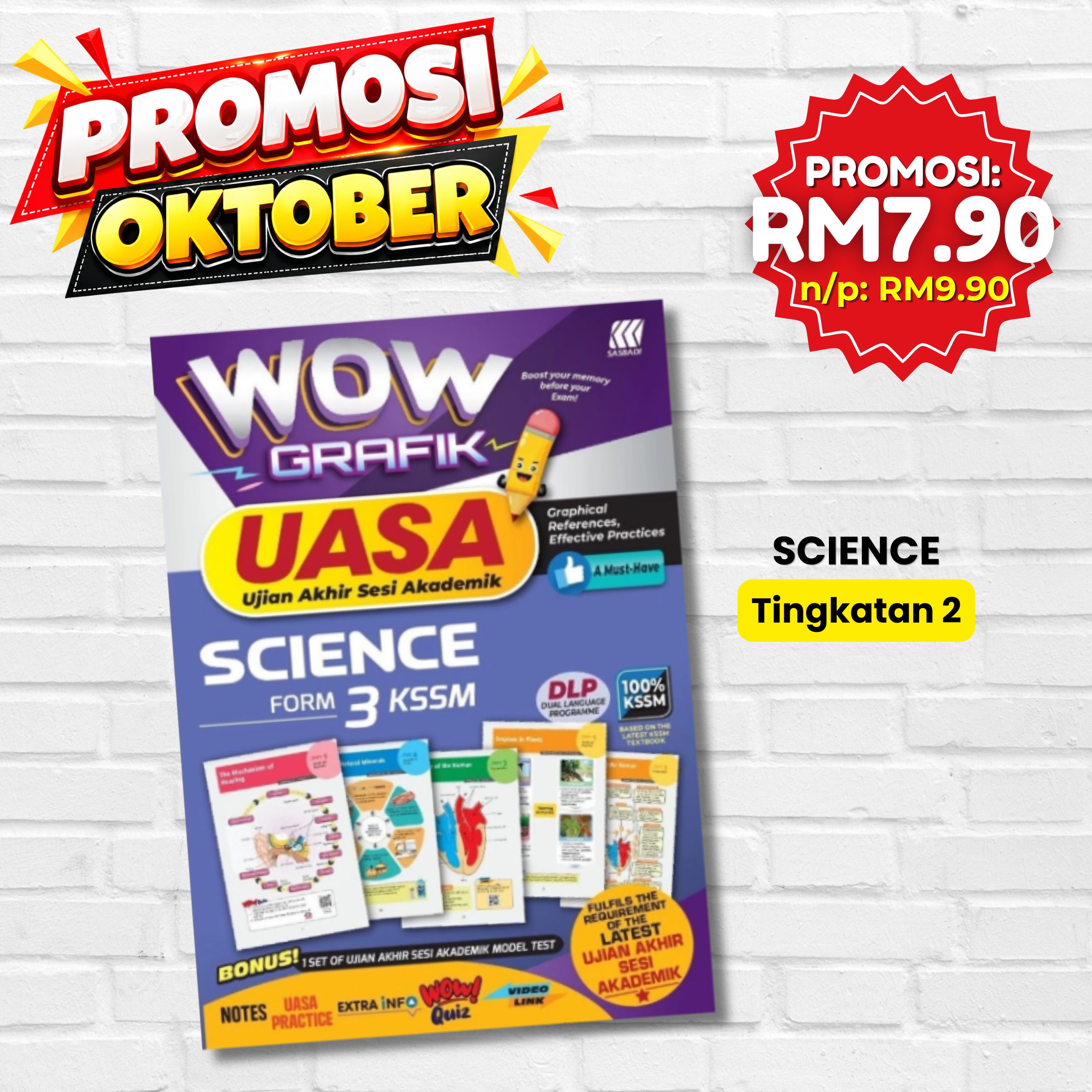 Buku Wow Grafik UASA KSSM - Science Form 3