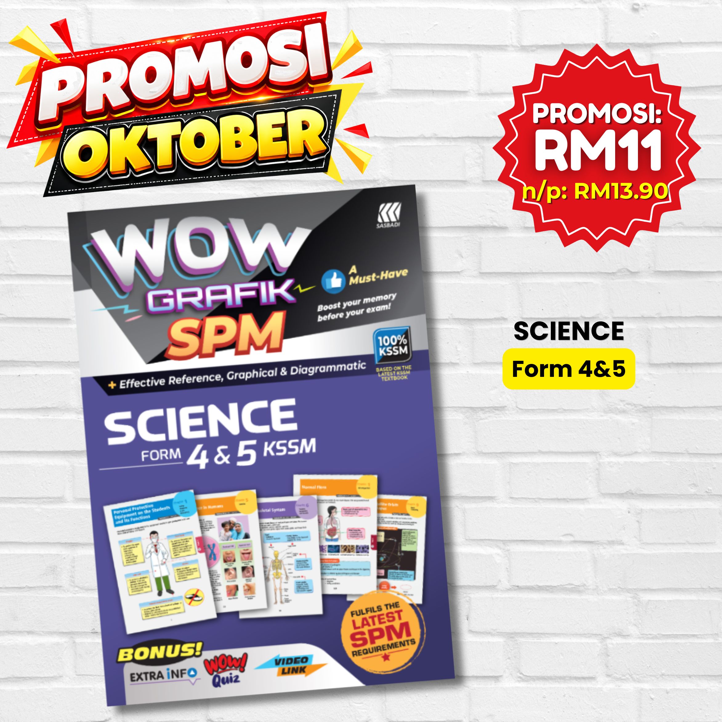 Buku Wow Grafik SPM - Science Form 4 & 5