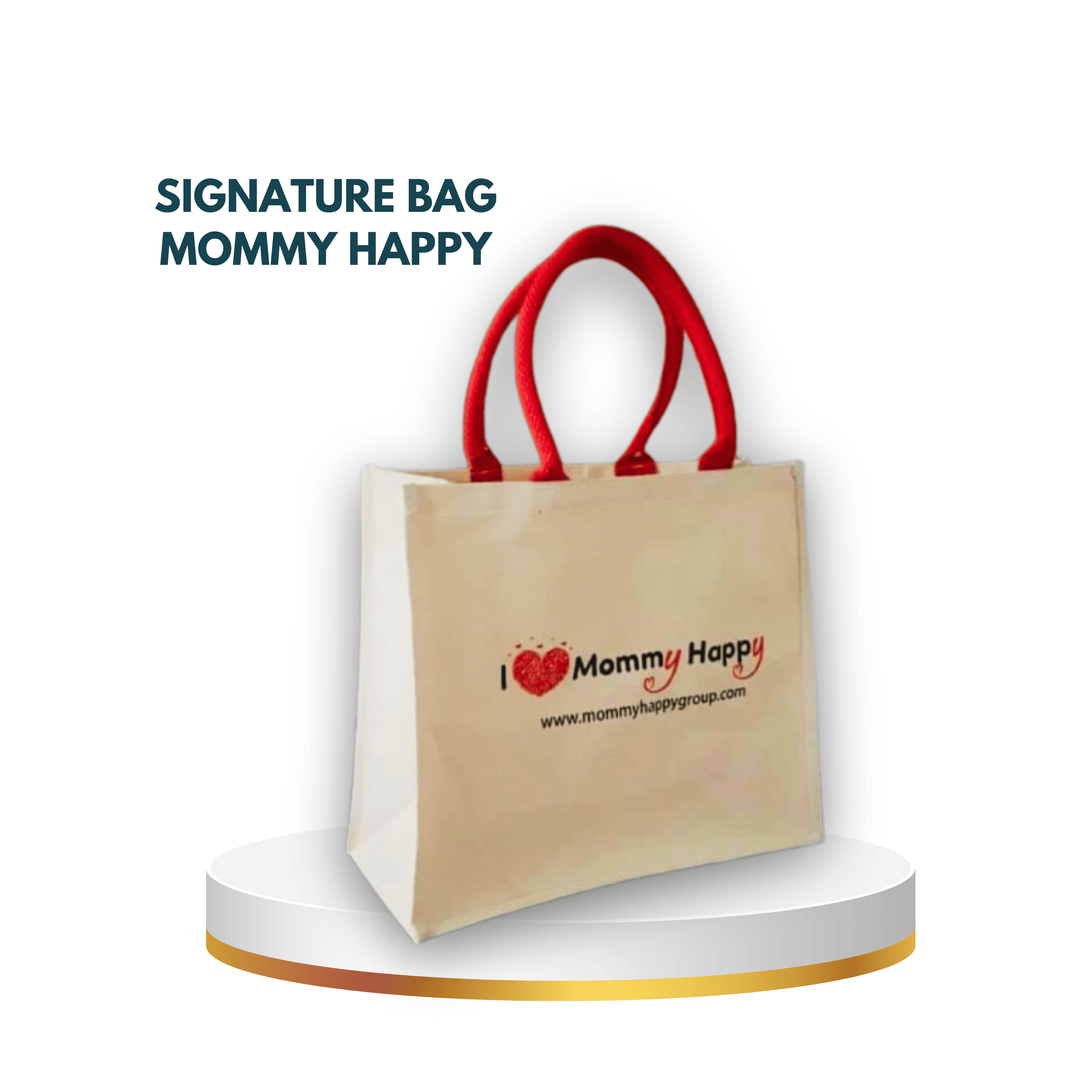 Signature Bag Mommy Happy | Random Handle Colour (Without Ribbon)
