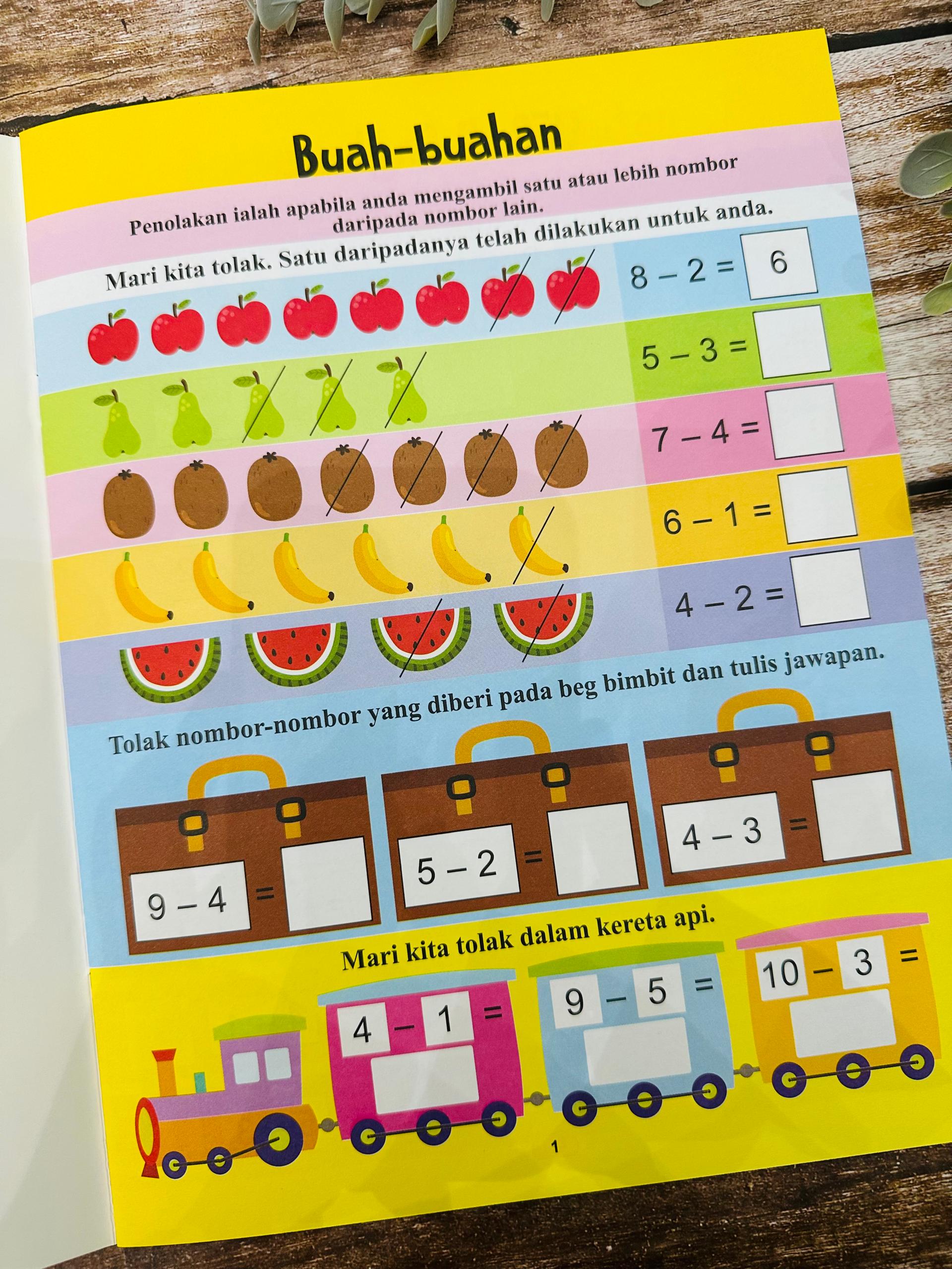 Buku Cekap Kira Matematik - Tolak