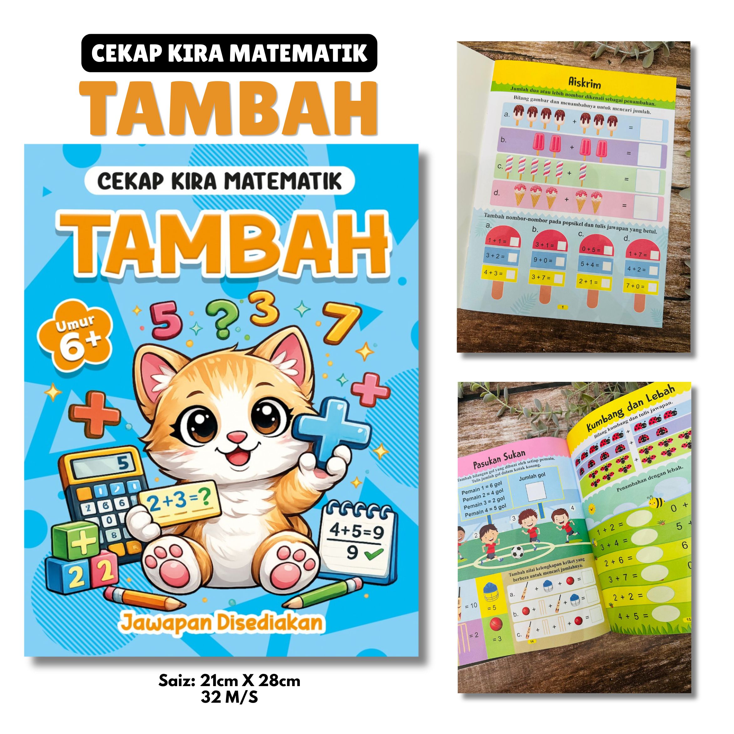 Buku Cekap Kira Matematik - Tambah