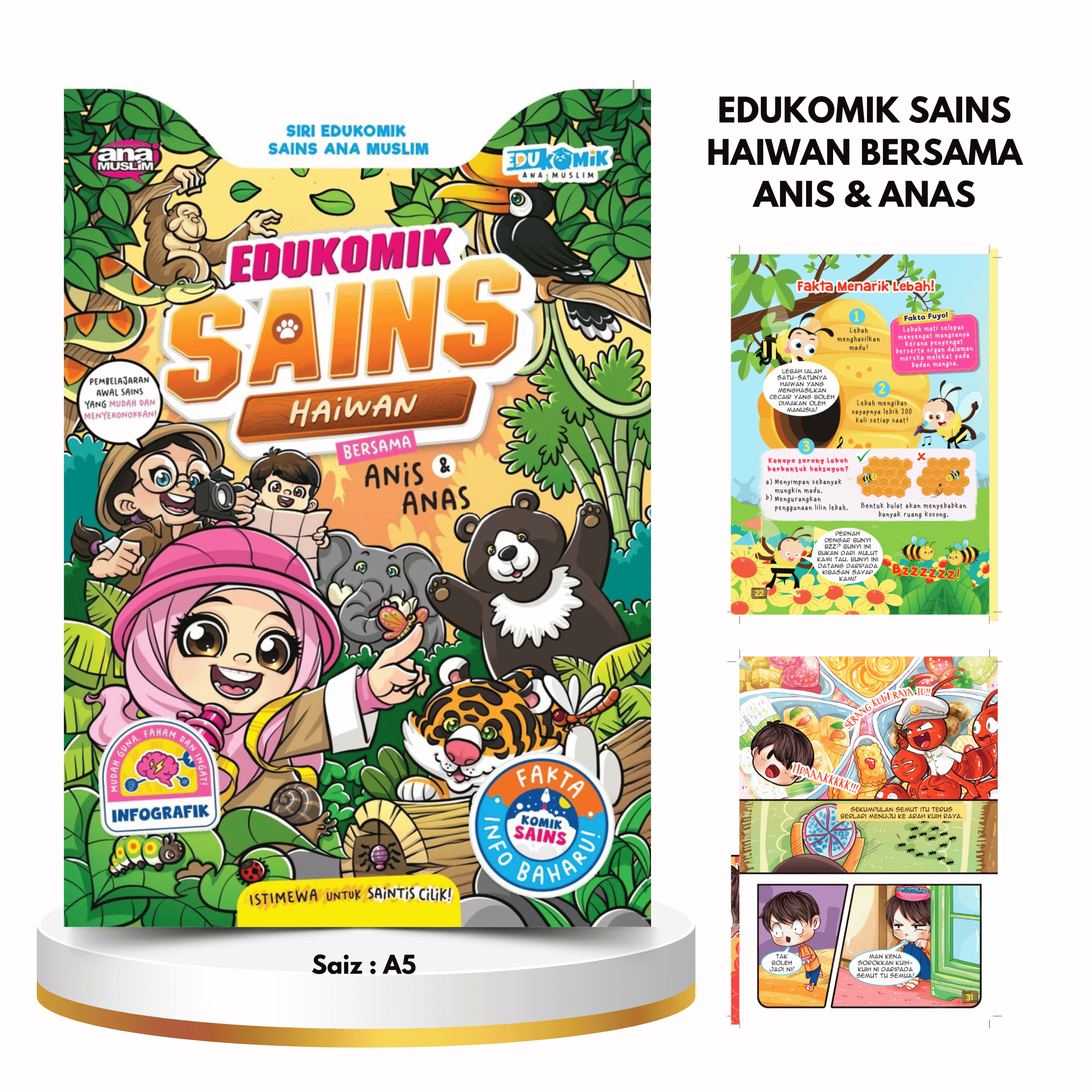 Edukomik Sains Haiwan Bersama Anis & Anas