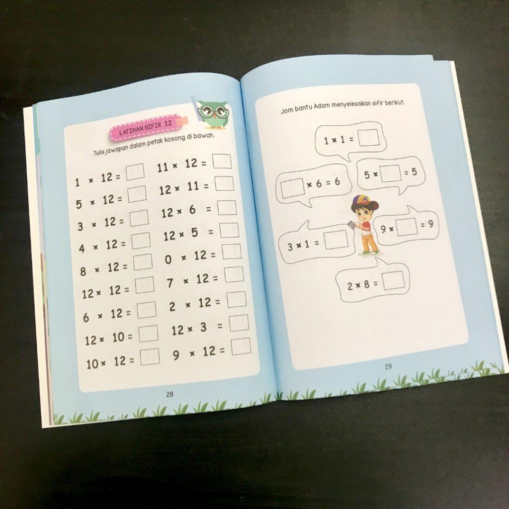 Buku Seronoknya Belajar Sifir Bersama Adam & Mia