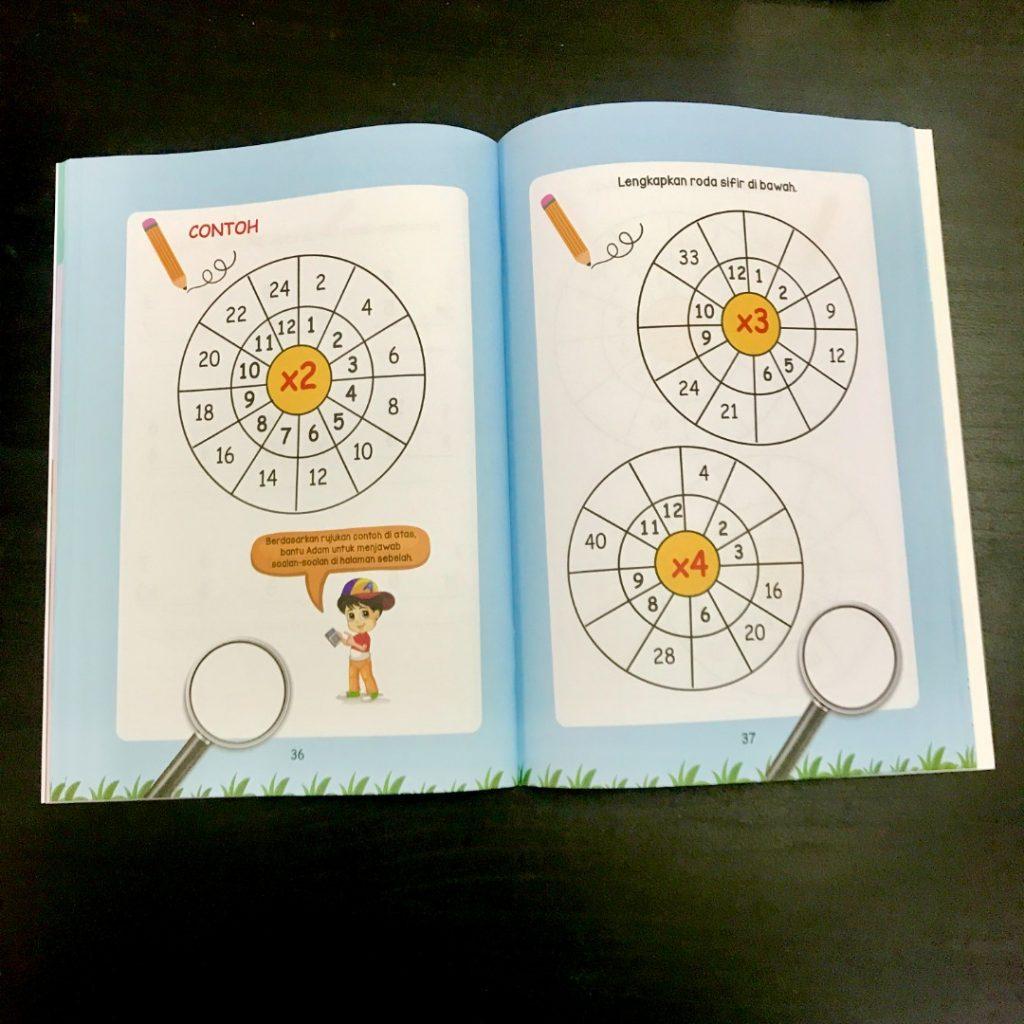 Buku Seronoknya Belajar Sifir Bersama Adam & Mia