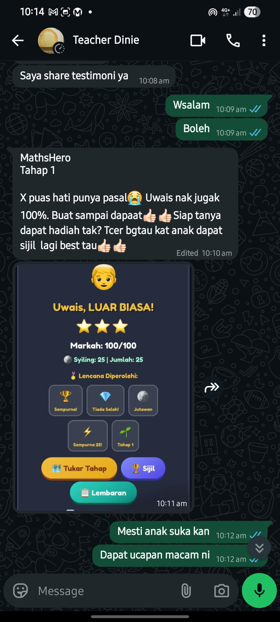 Testimoni 1