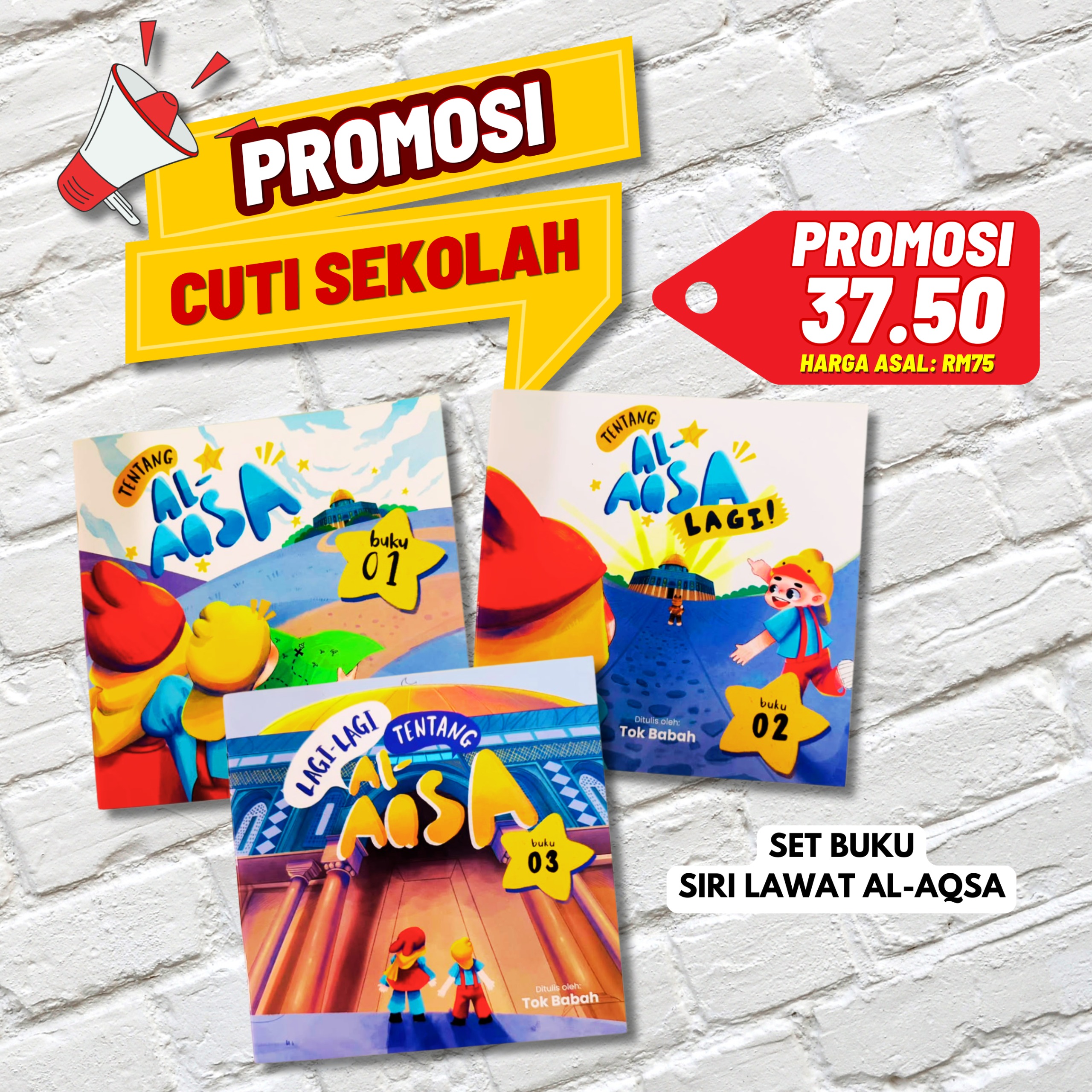 SET 3 BUKU SIRI LAWAT AL-AQSA-PENGHABISAN STOK !