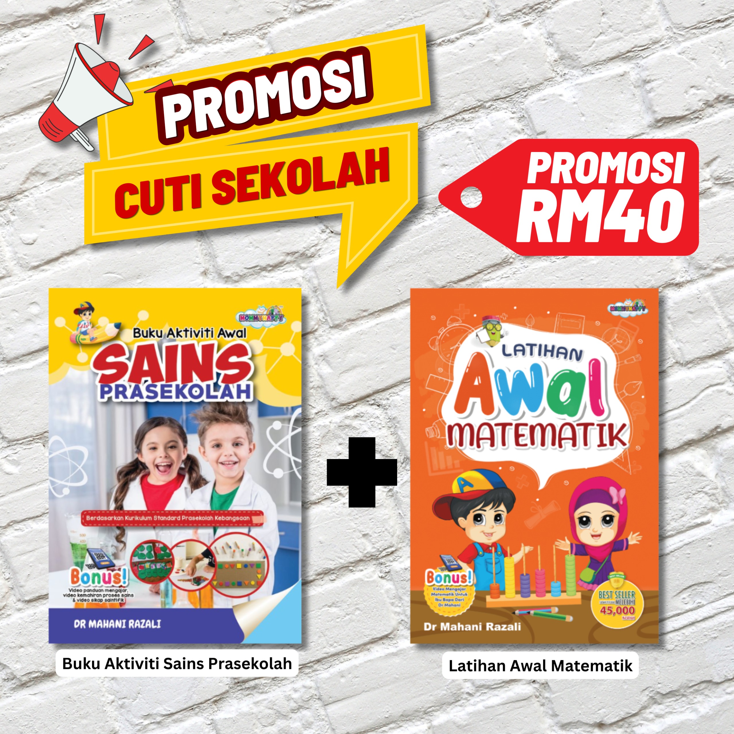 KOMBO BUKU LATIHAN AWAL MATEMATIK + LATIHAN AWAL SAINS)