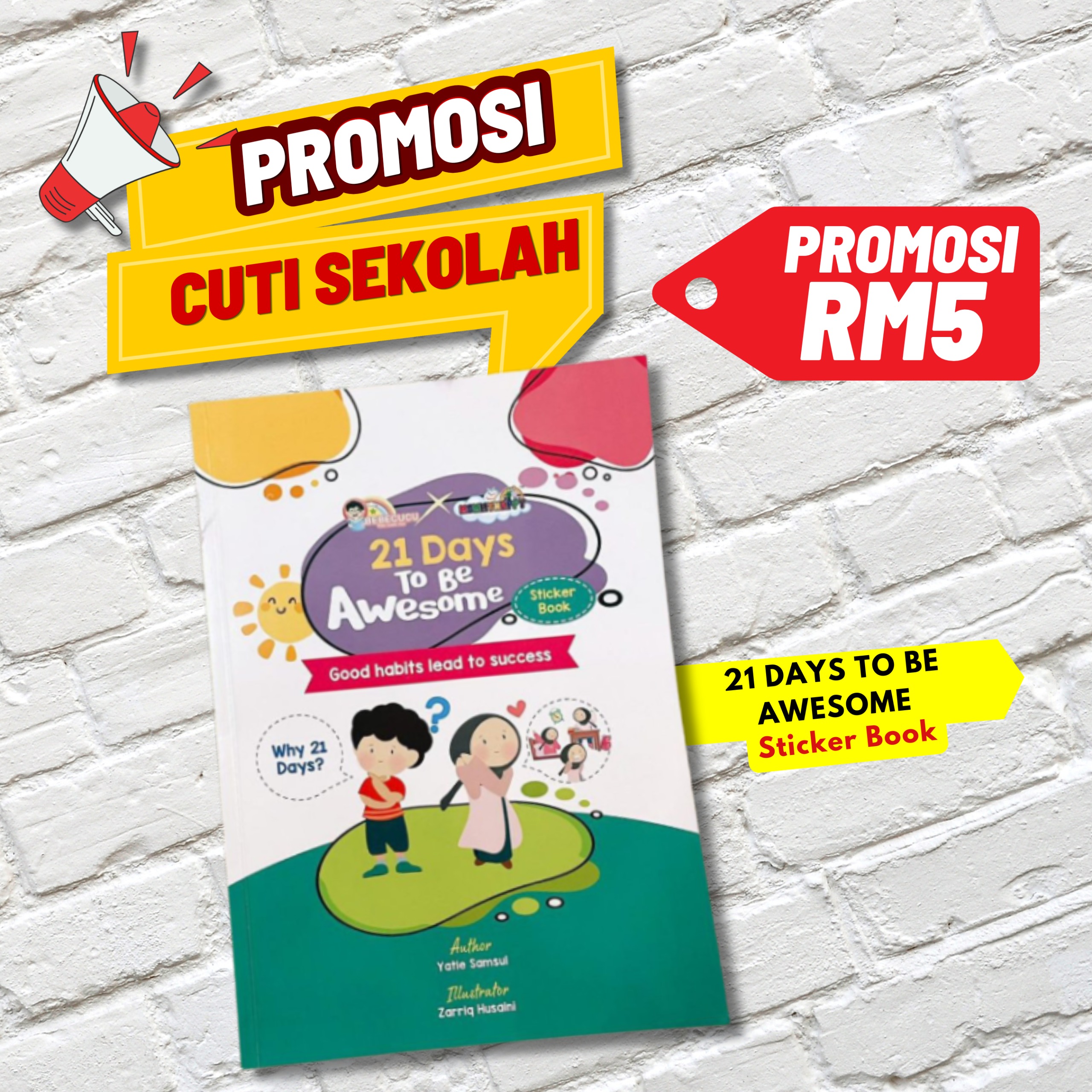 Sticker Book - 21 Days To Be Awesome